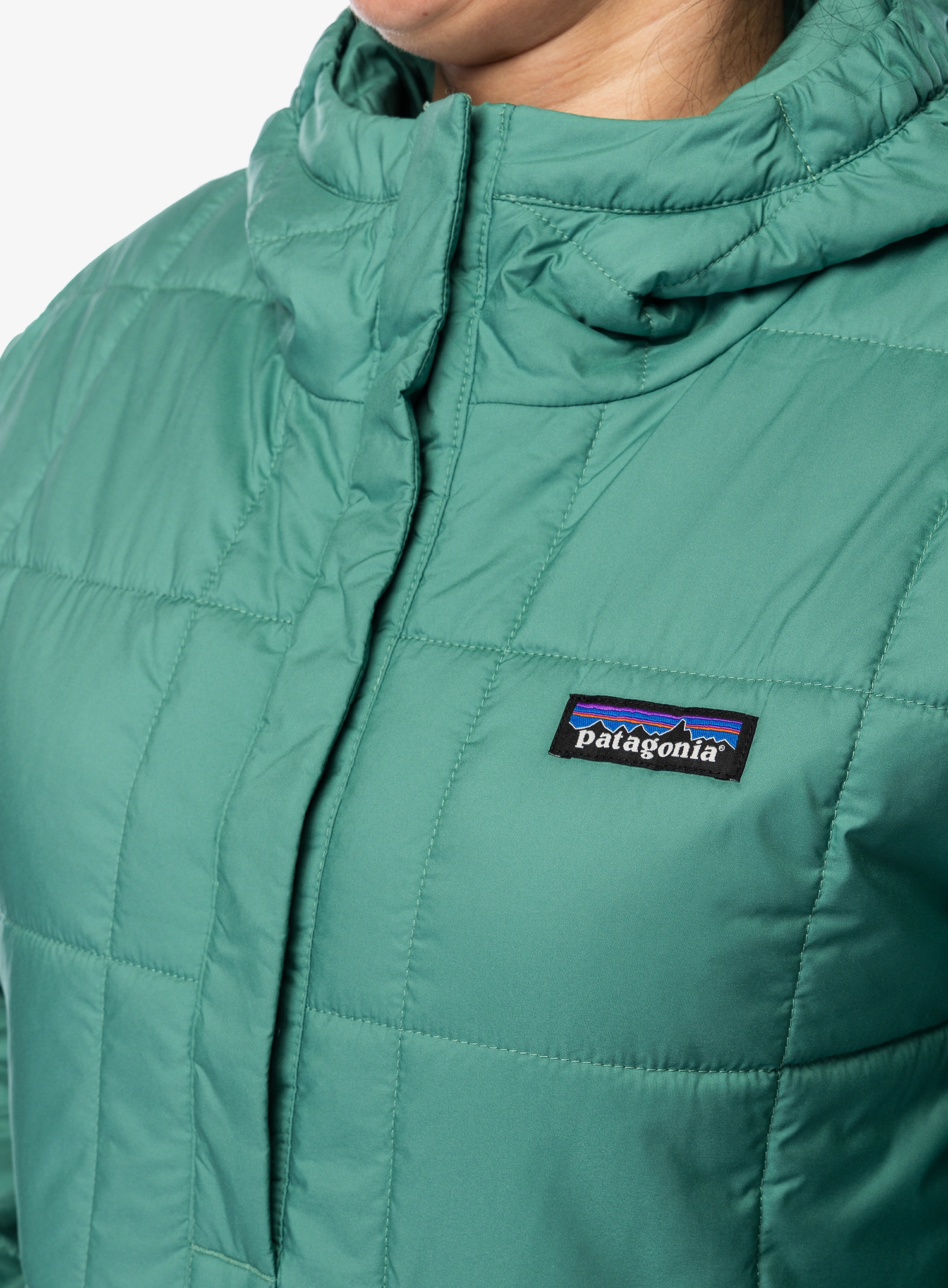 Šilta moteriška striukė Patagonia Light Gust Hooded P/O - heartleaf green