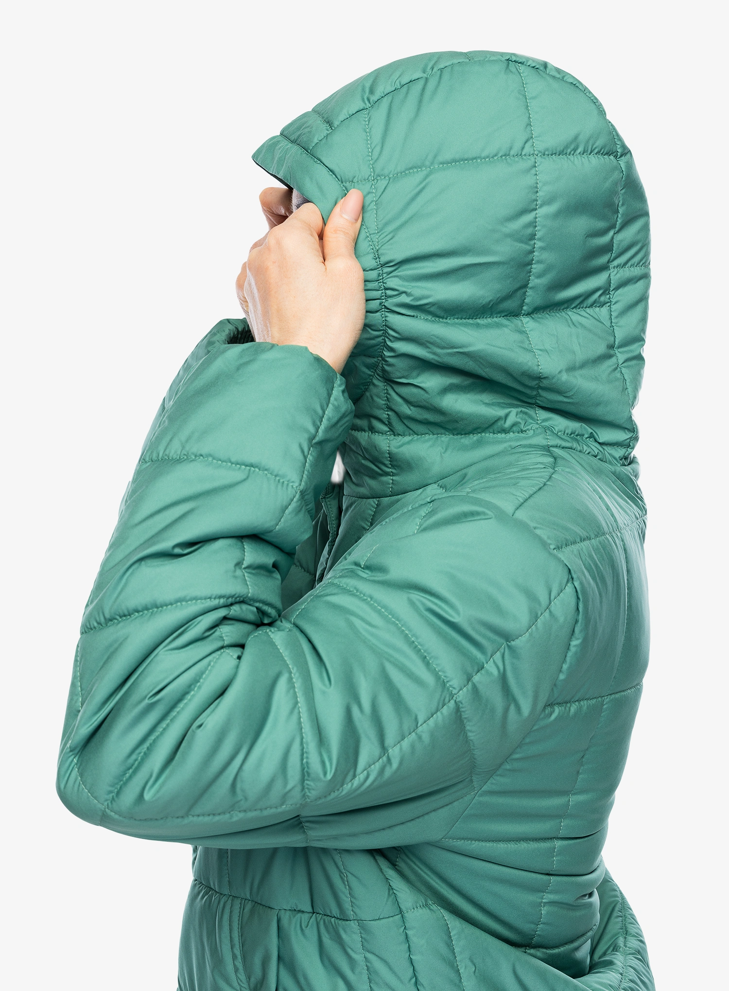 Šilta moteriška striukė Patagonia Light Gust Hooded P/O - heartleaf green