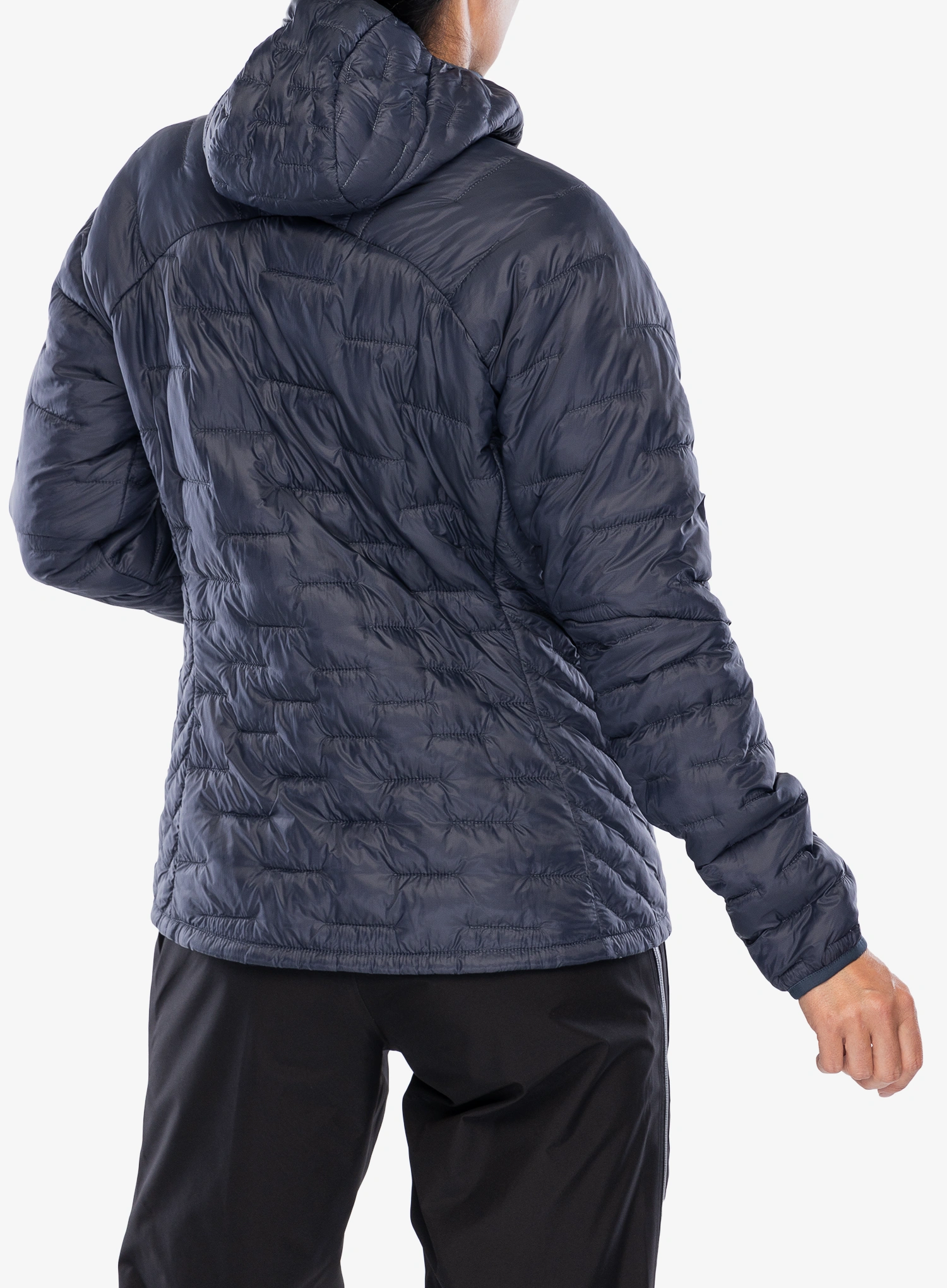 Šilta moteriška striukė Patagonia Micro Puff Hoody - smolder blue/p6 blue