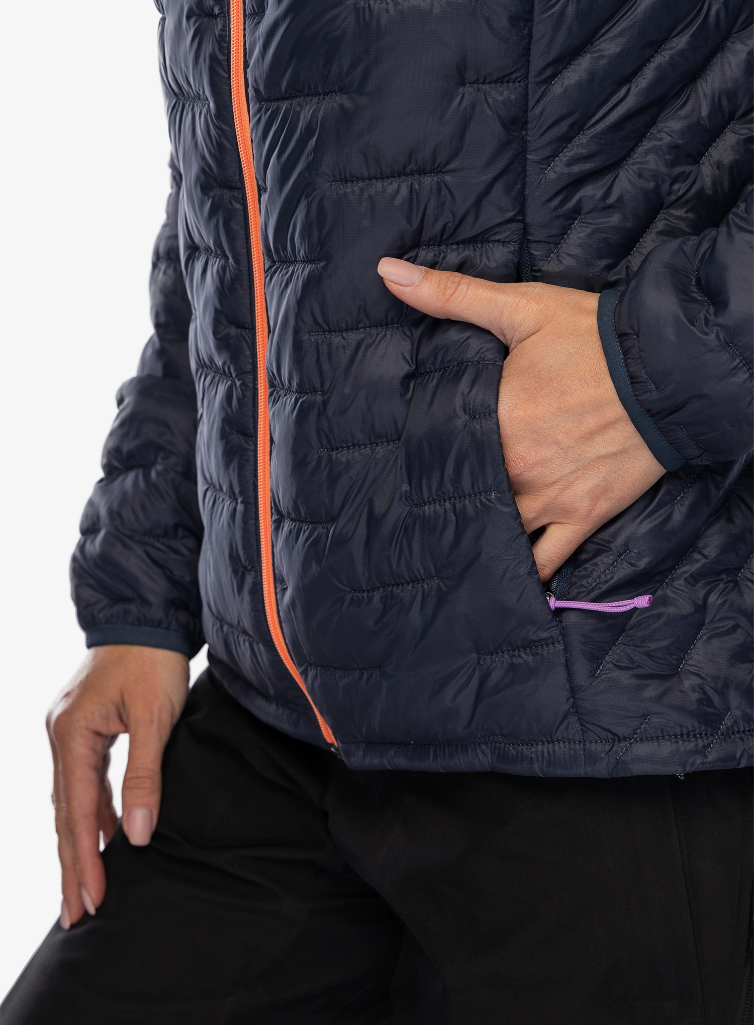 Šilta moteriška striukė Patagonia Micro Puff Hoody - smolder blue/p6 blue