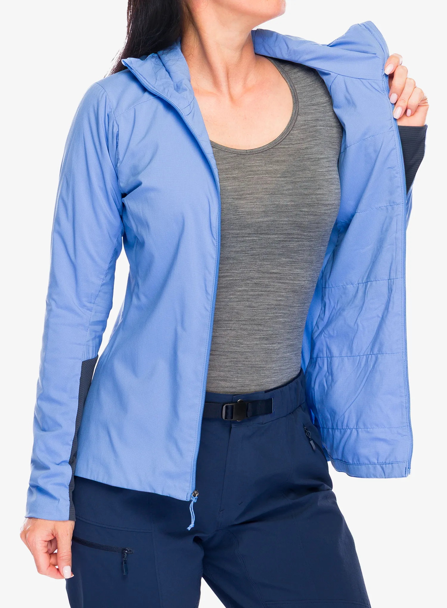 Šilta moteriška striukė Patagonia Nano-Air Ultralight Full-Zip Hoody - abundant blue