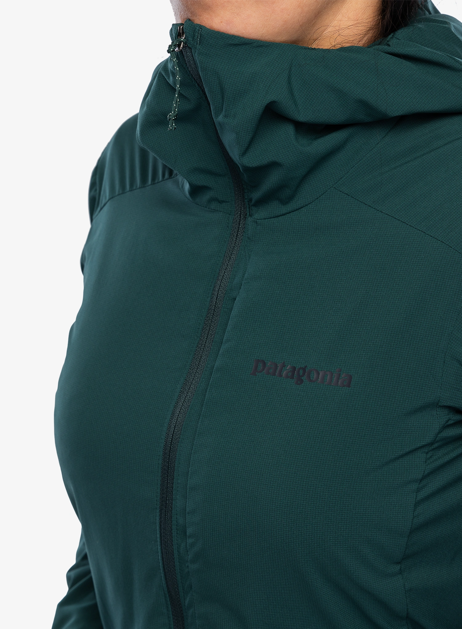 Šilta moteriška striukė Patagonia Nano-Air Ultralight Full-Zip Hoody - cascade green/green