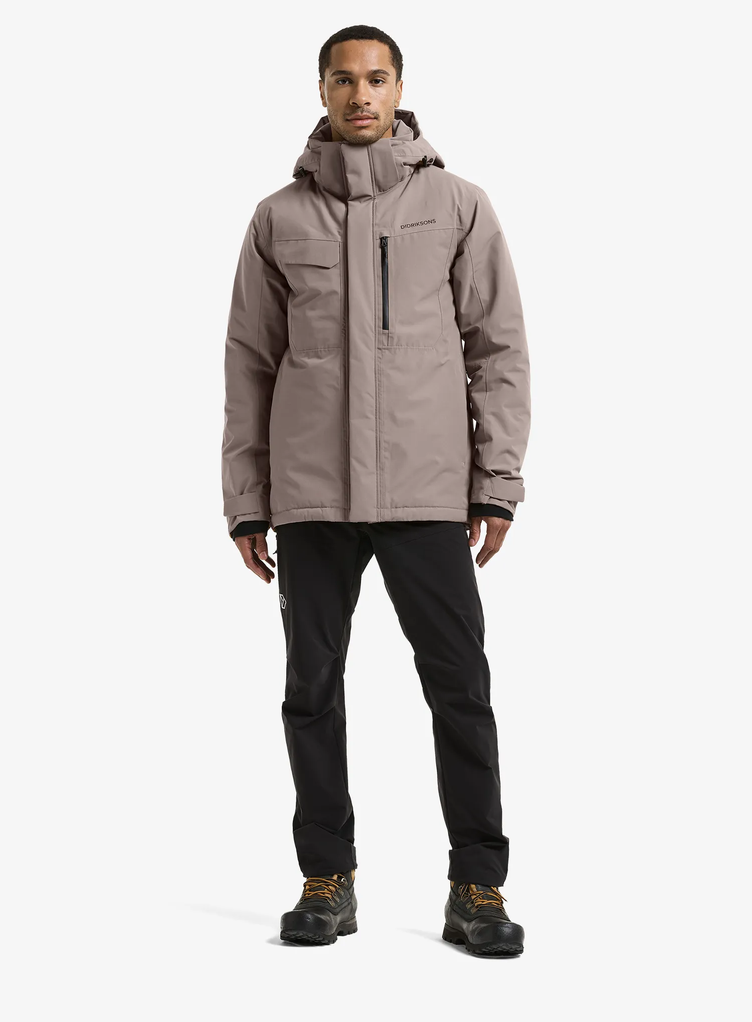 Šilta striukė Didriksons Stefan Jacket - ash brown