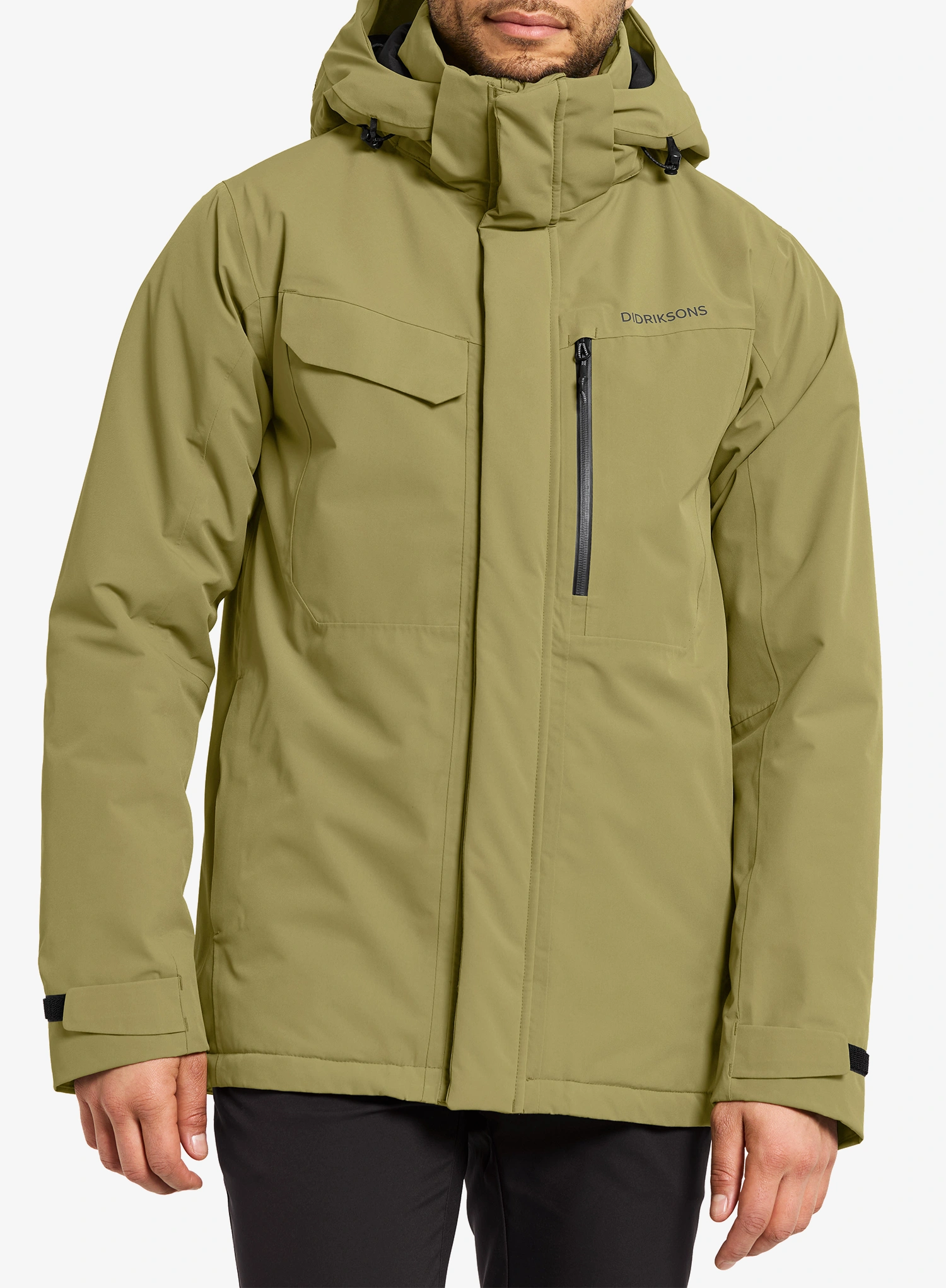 Šilta striukė Didriksons Stefan Jacket - olive green