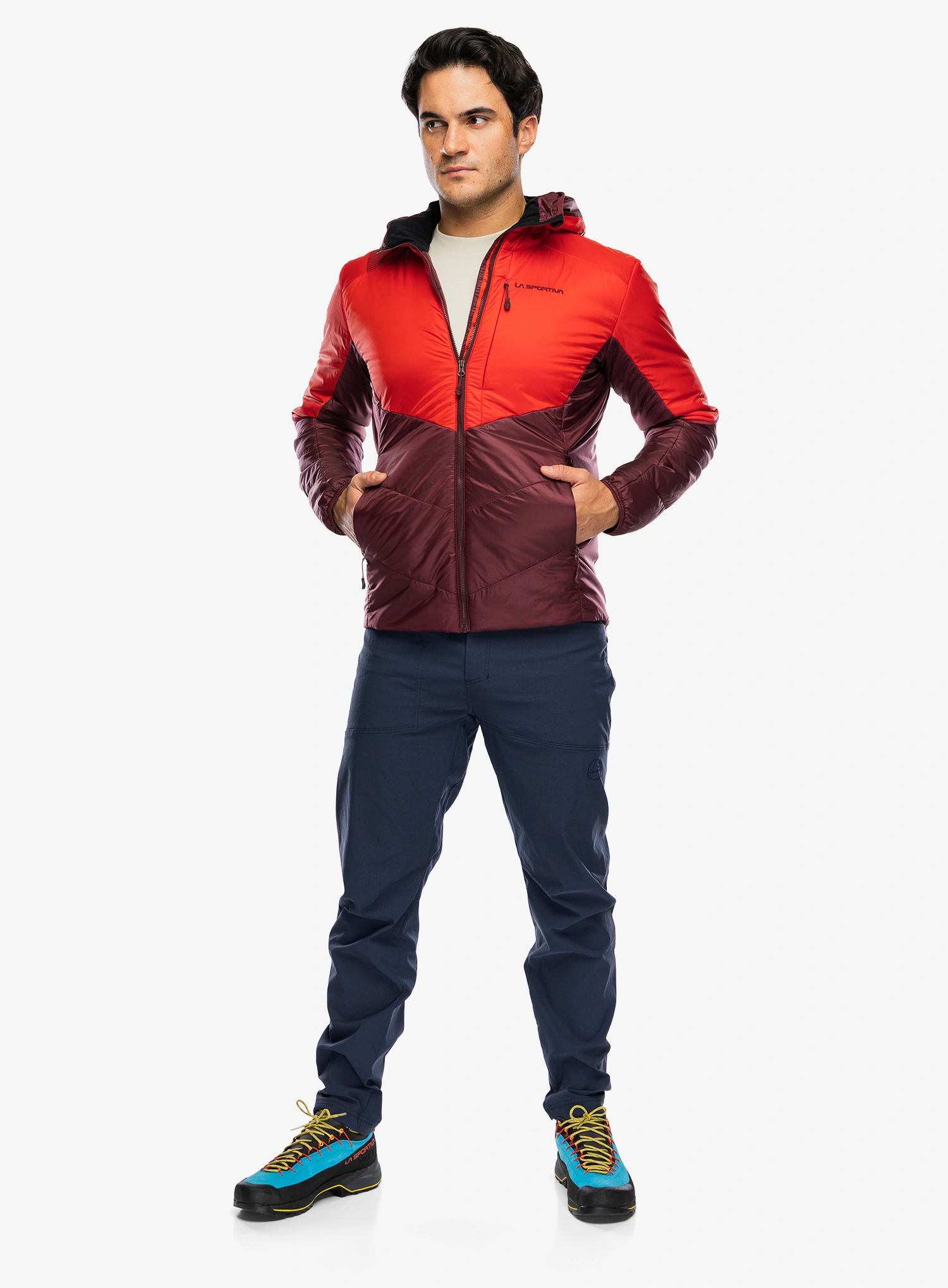 Šilta striukė La Sportiva Mythic Primaloft Jacket - mountain red/redwood