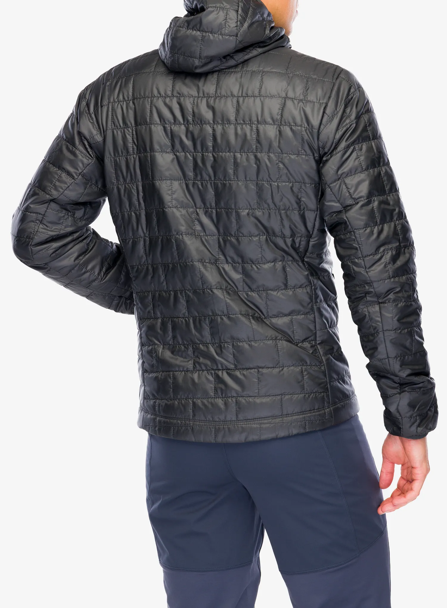 Šilta striukė Patagonia Nano Puff Hood - forge grey