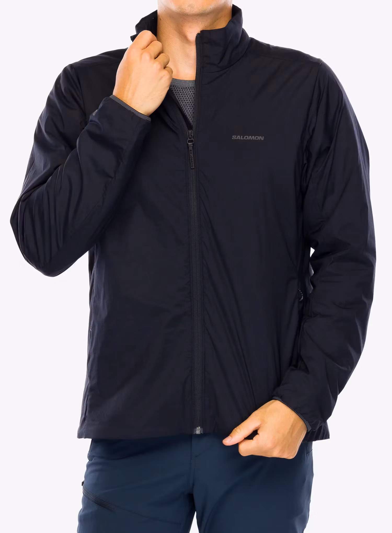Šilta striukė Salomon Mountain Flex Jacket - deep black