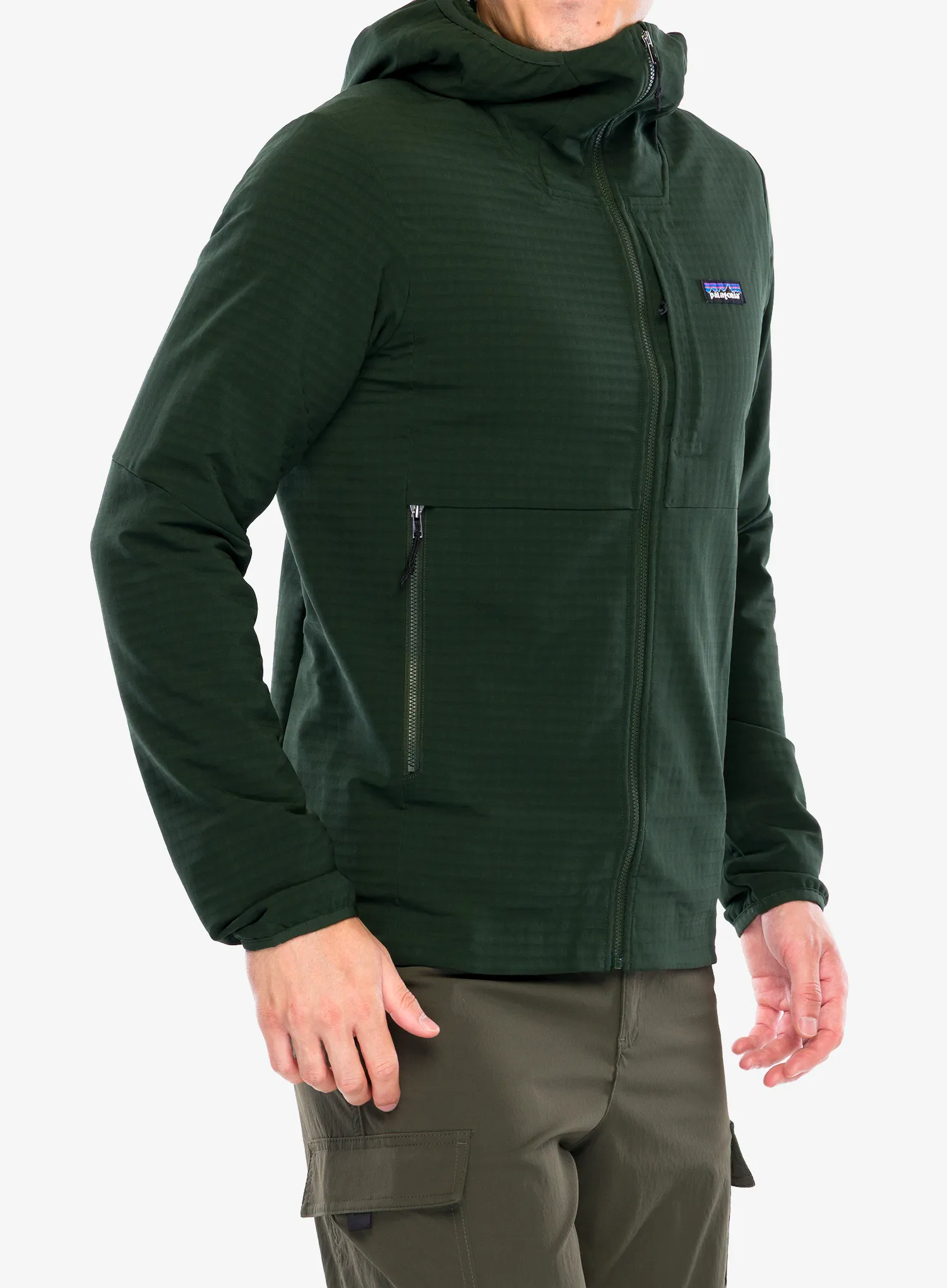 Striukė Patagonia R1 TechFace Hoody - old growth green