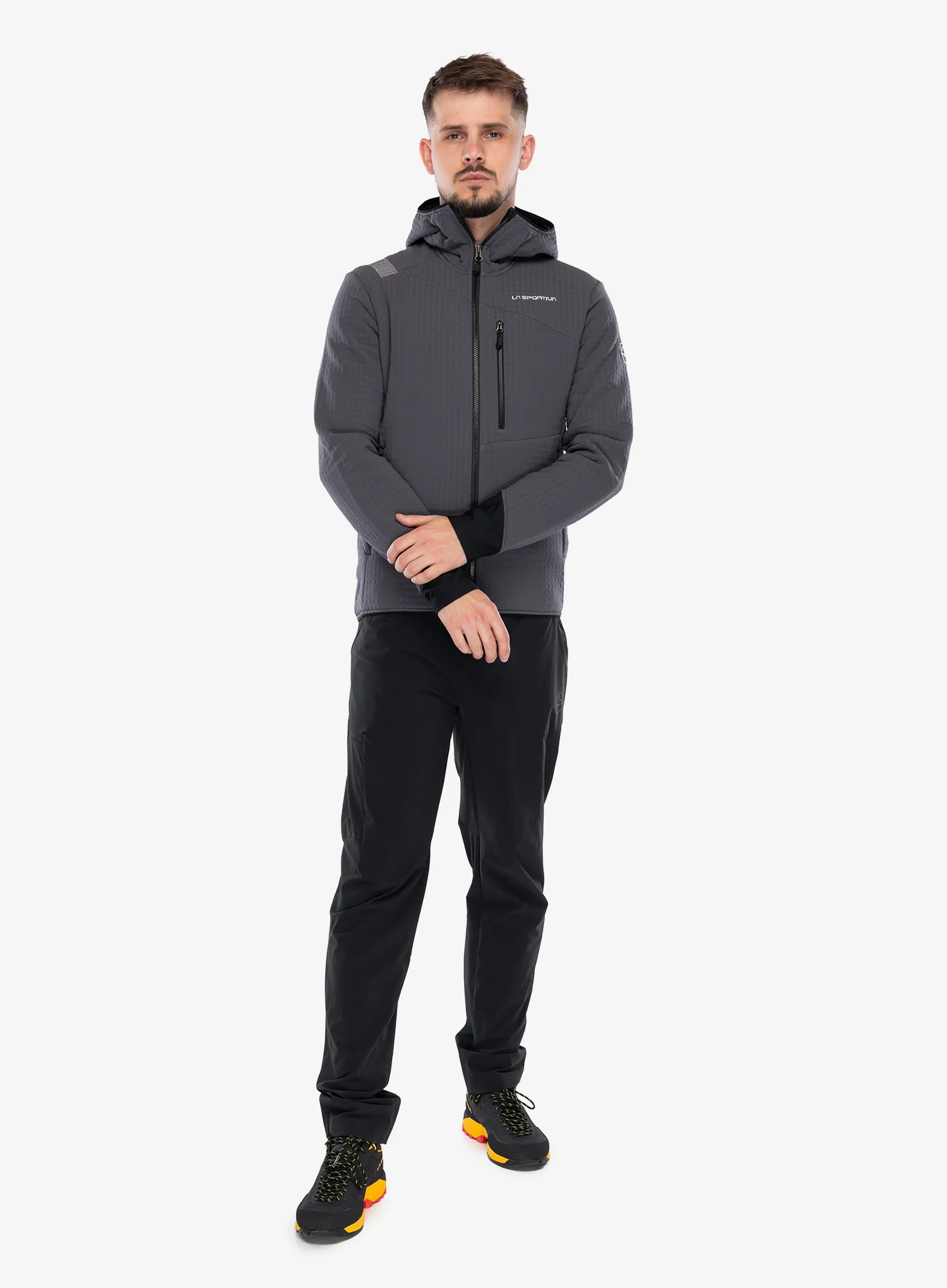 Flisinė striukė La Sportiva Bristen Thermal Hoody - chalk/onyx