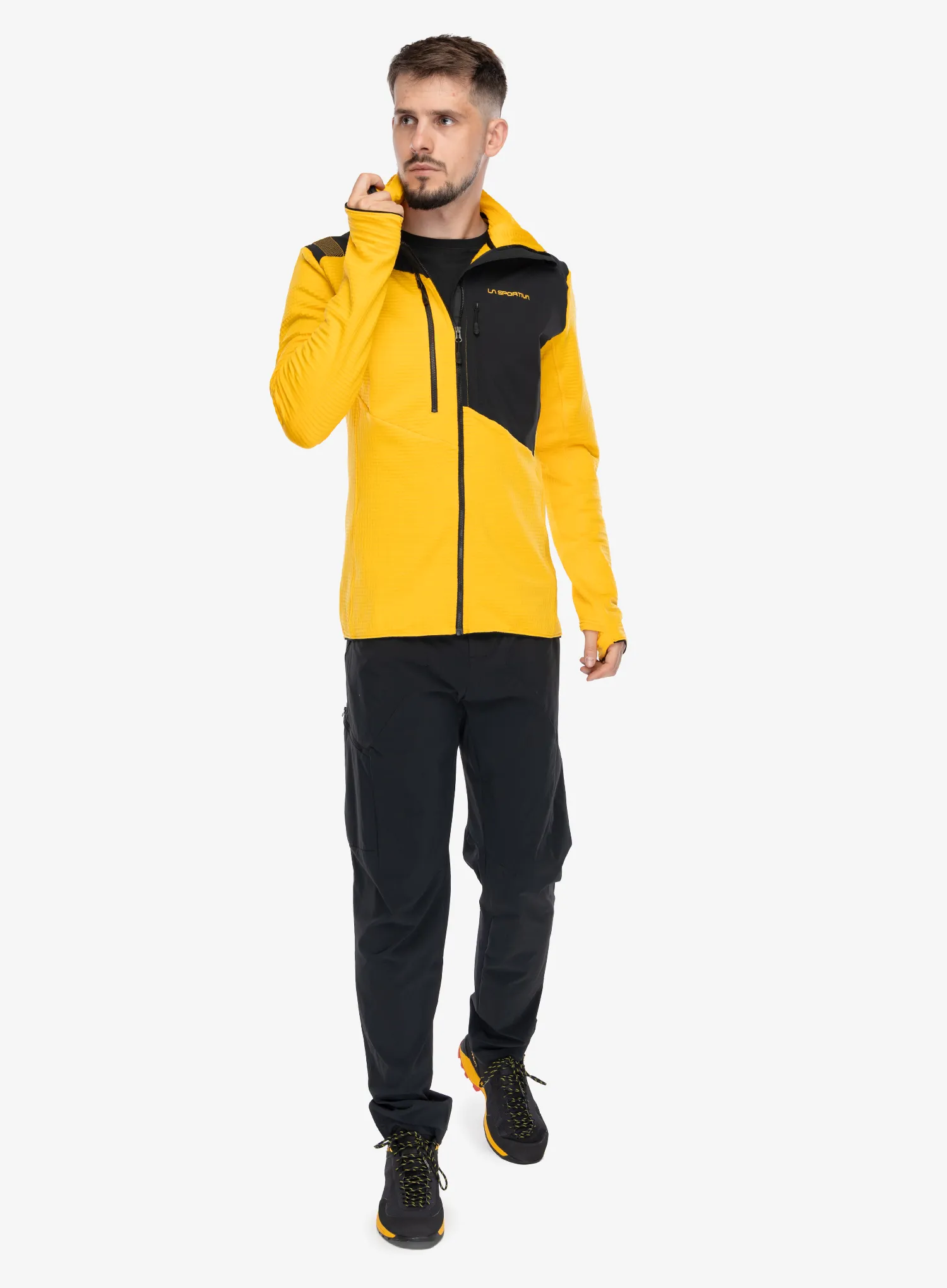 Flisinė striukė La Sportiva Lucendro Thermal Hoody - yellow/black