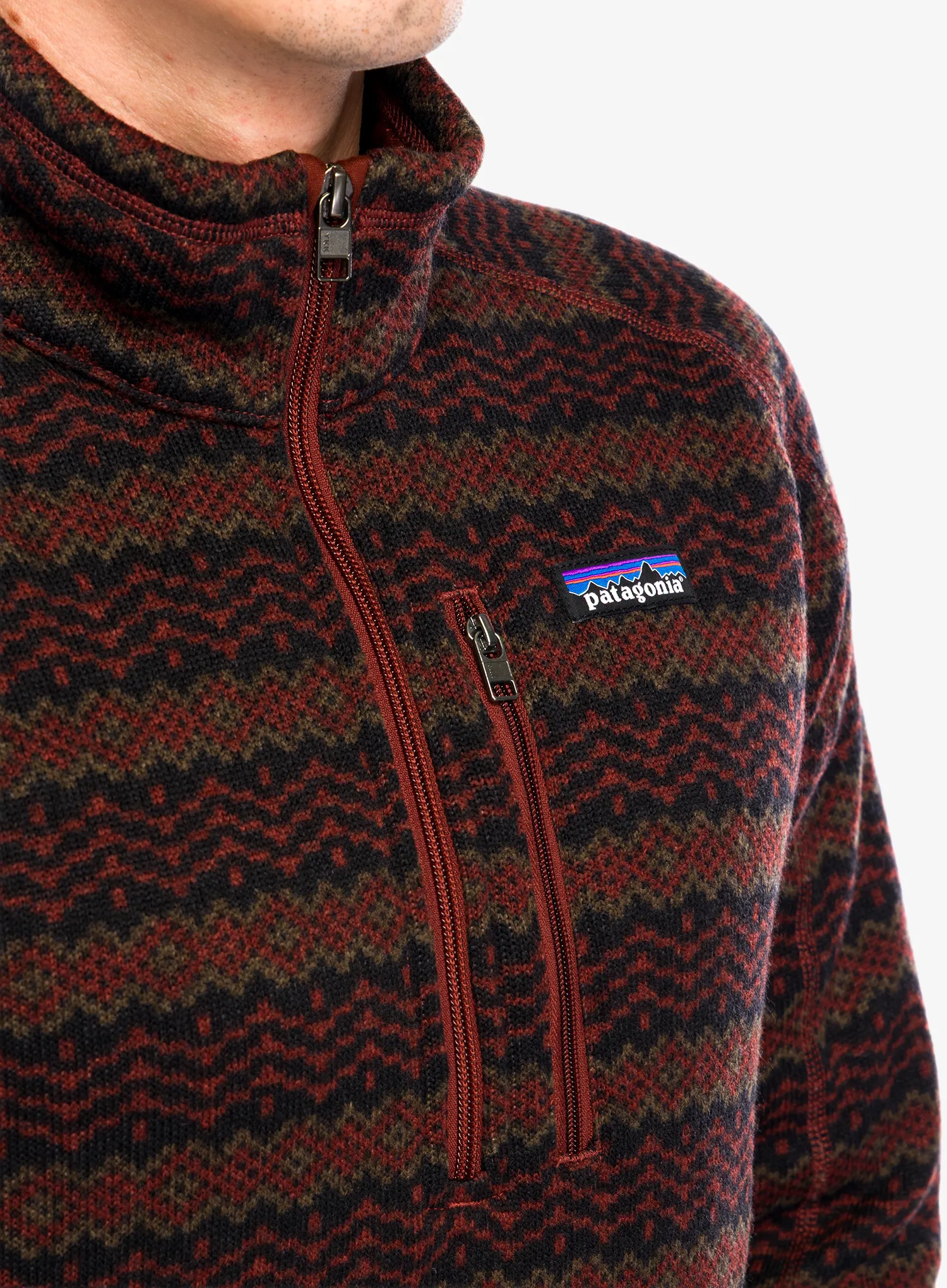 Flisinė striukė Patagonia Better Sweater 1/4 Zip - woven together/dried vanilla