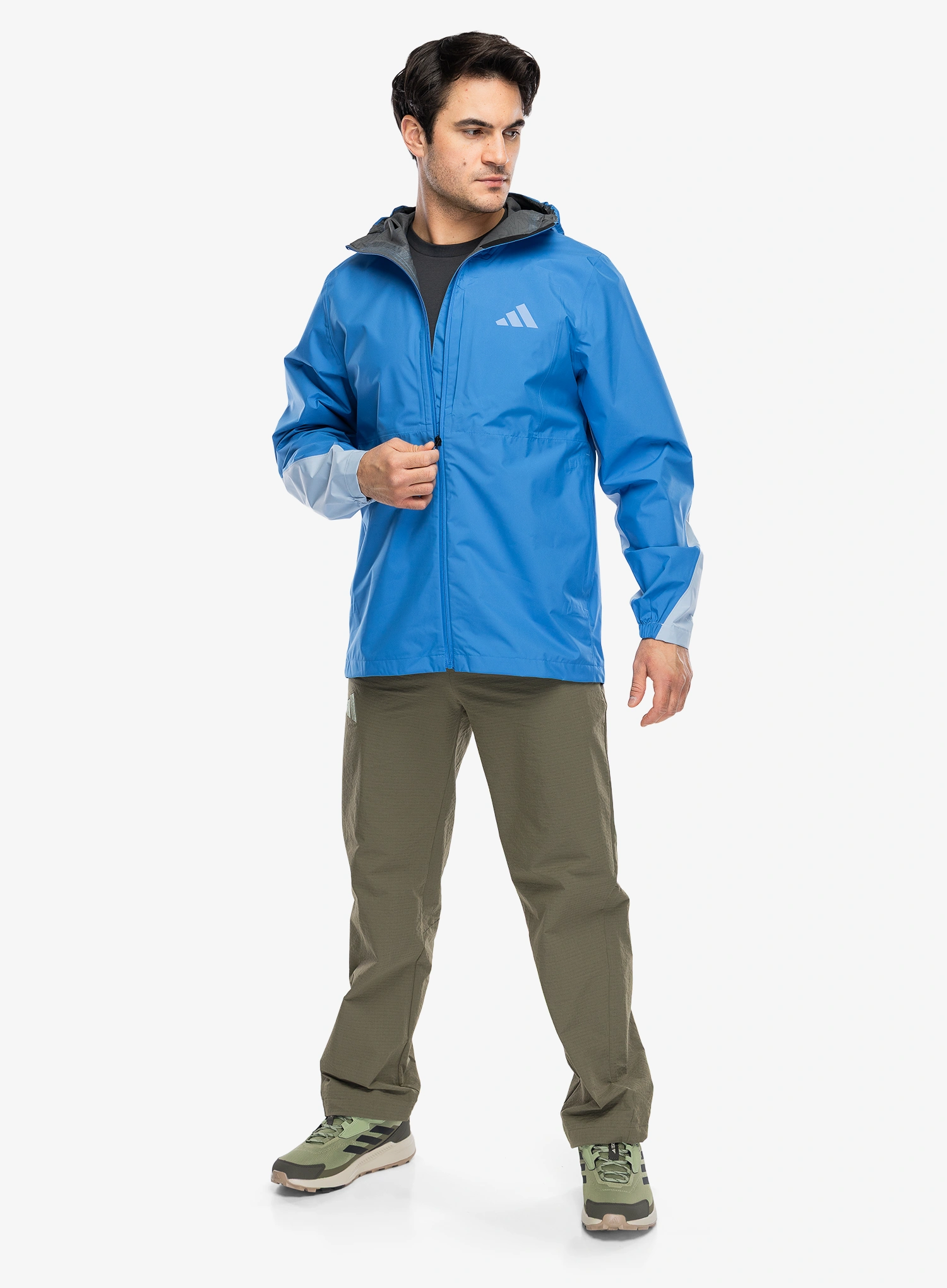 Lietaus striukė adidas TERREX Multi 2.5l Climaproof Rain Jacket - ray blue/glow blue