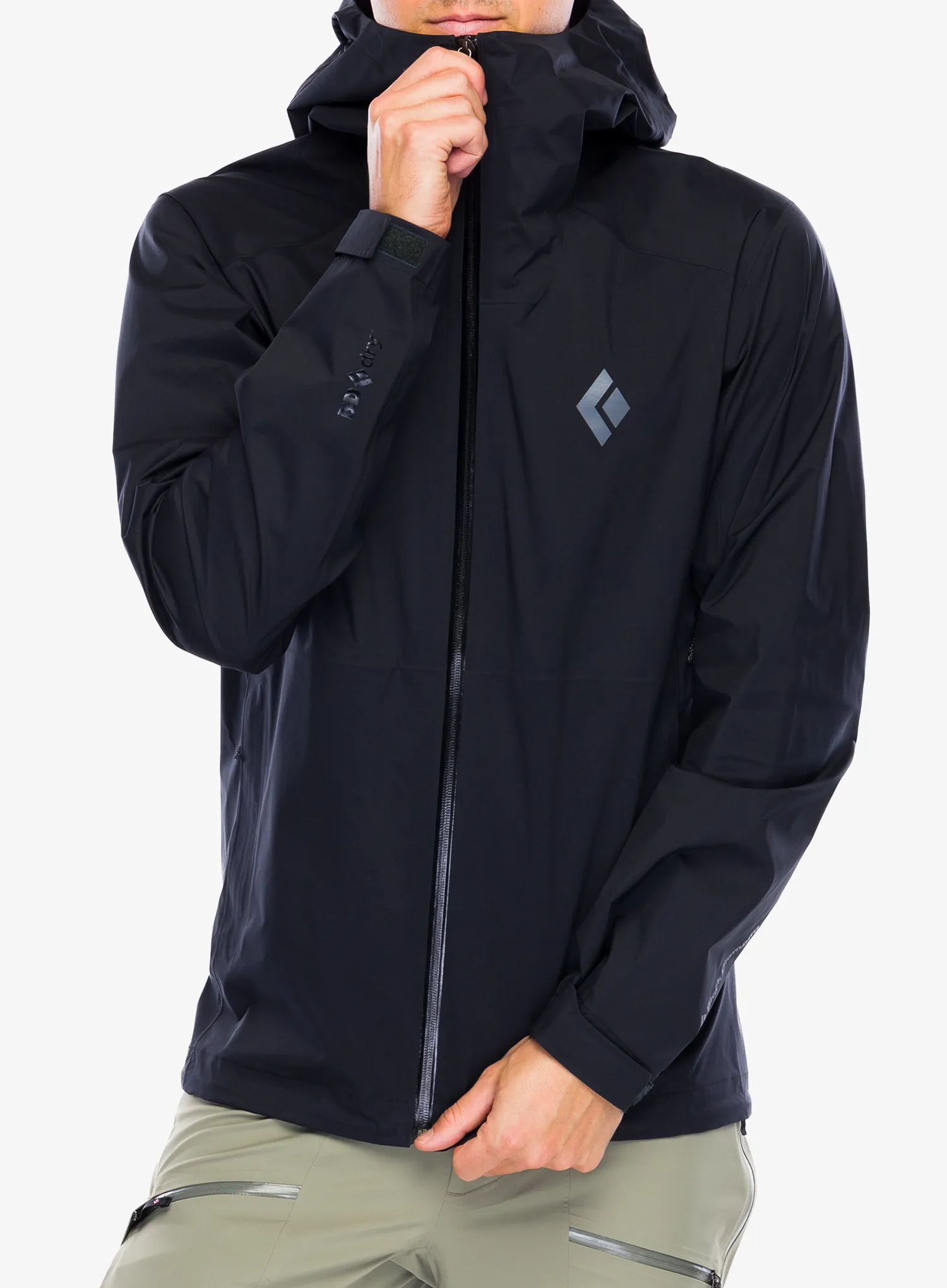 Lietaus striukė Black Diamond Fineline Stretch Shell - black