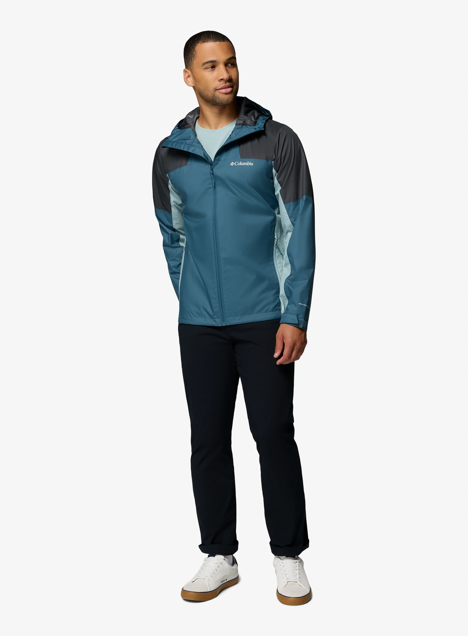 Lietaus striukė Columbia Inner Limits III Jacket - everblue/shark/crushed blue