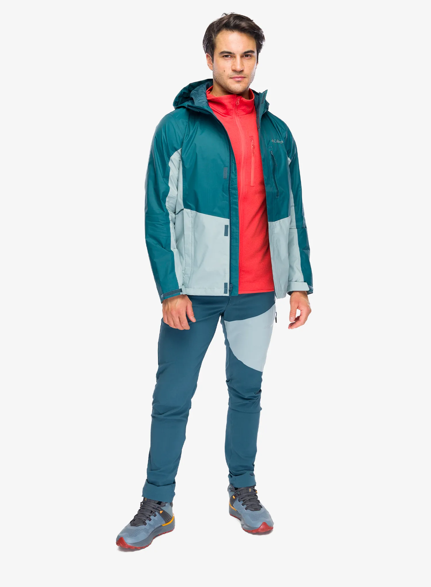 Lietaus striukė Columbia Pouring Adventure III Jacket - everblue/crushed blue