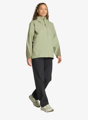 Striukė nuo lietaus moterims adidas TERREX Multi 2.5 Layer Climaproof Rain Jacket - tent green/olive strata