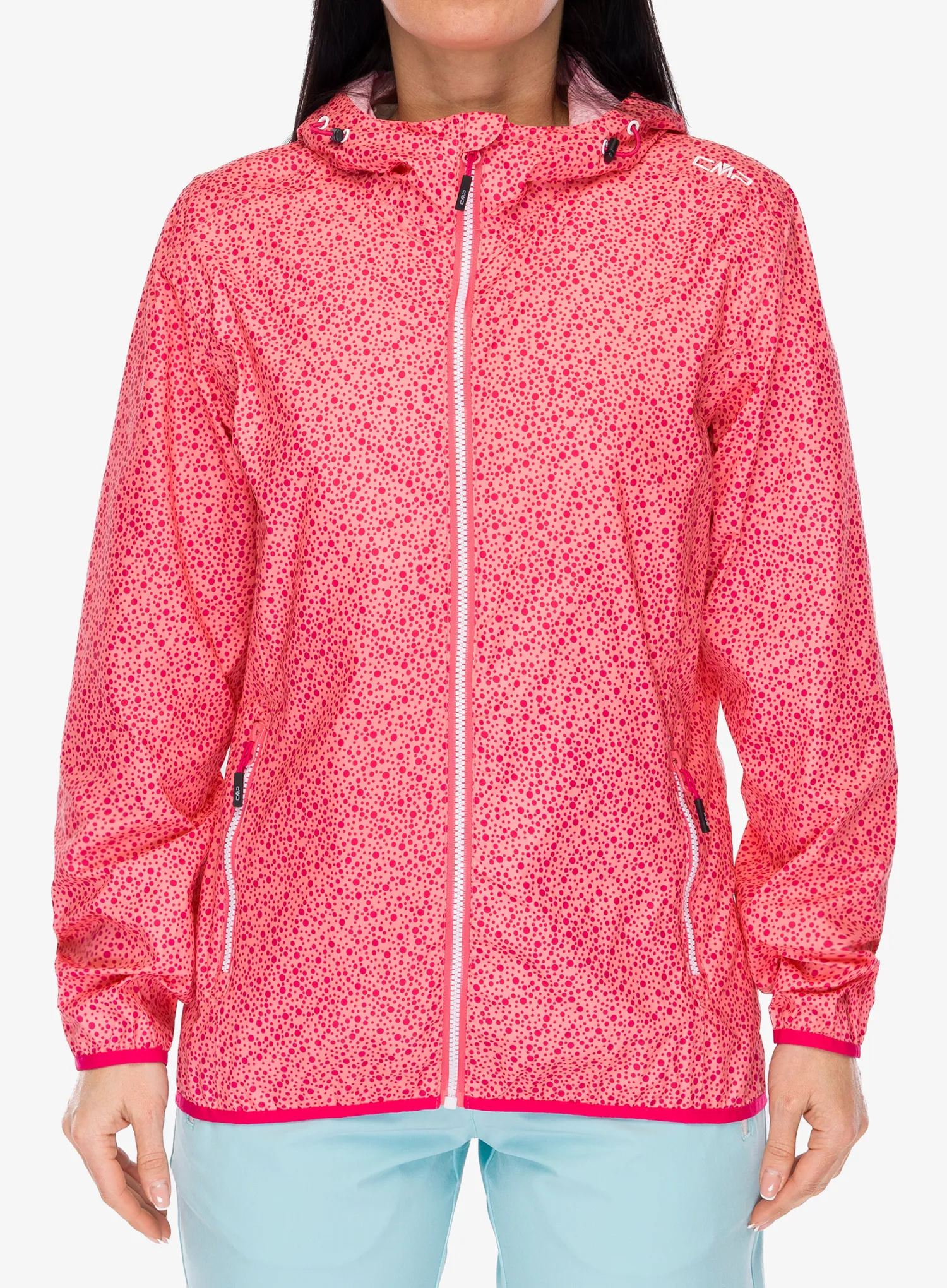 Striukė nuo lietaus moterims CMP Strayna Jacket - corallo