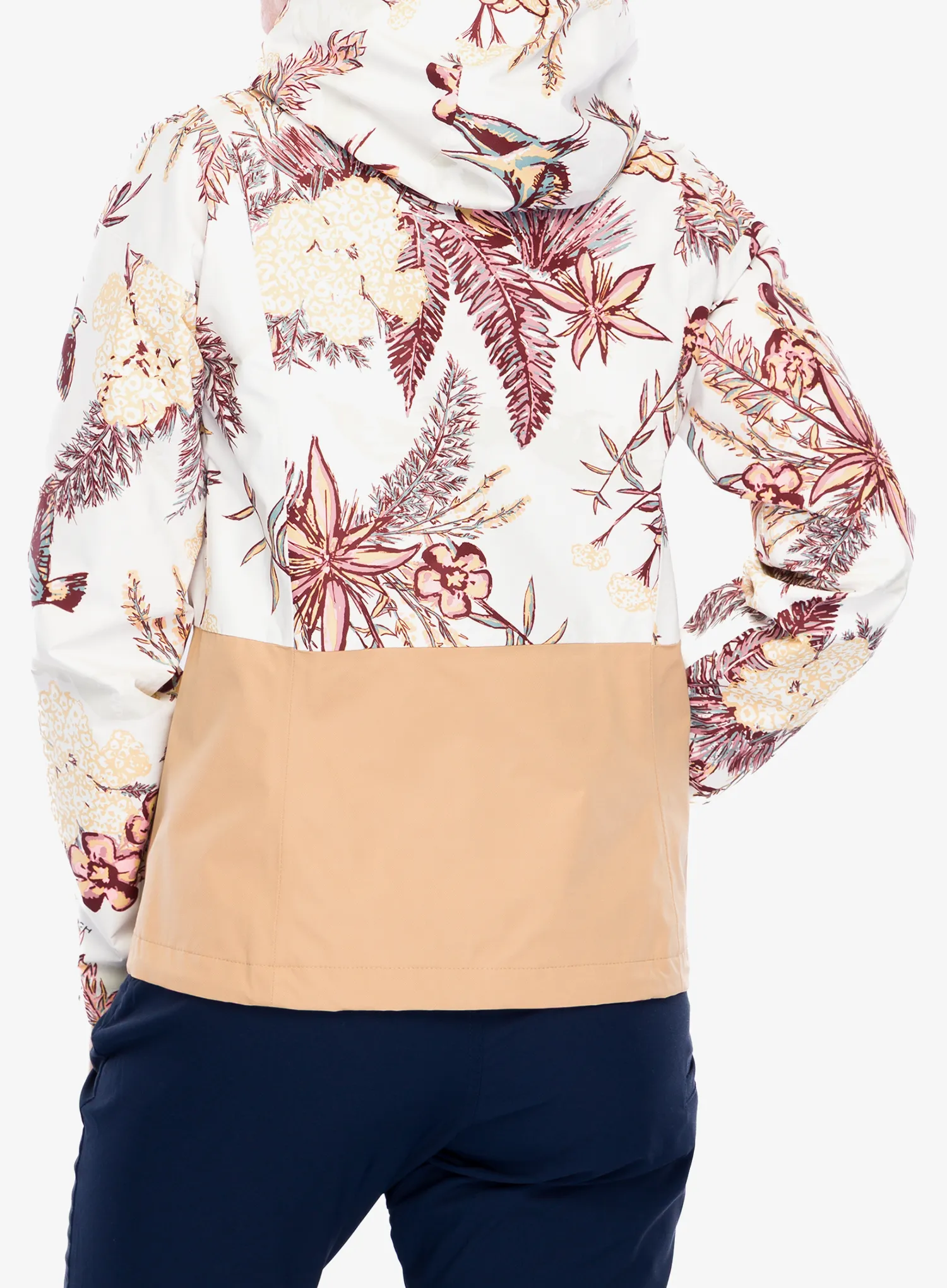 Striukė nuo lietaus moterims Columbia Hikebound Printed Jacket - sea salt outbacked/canoe