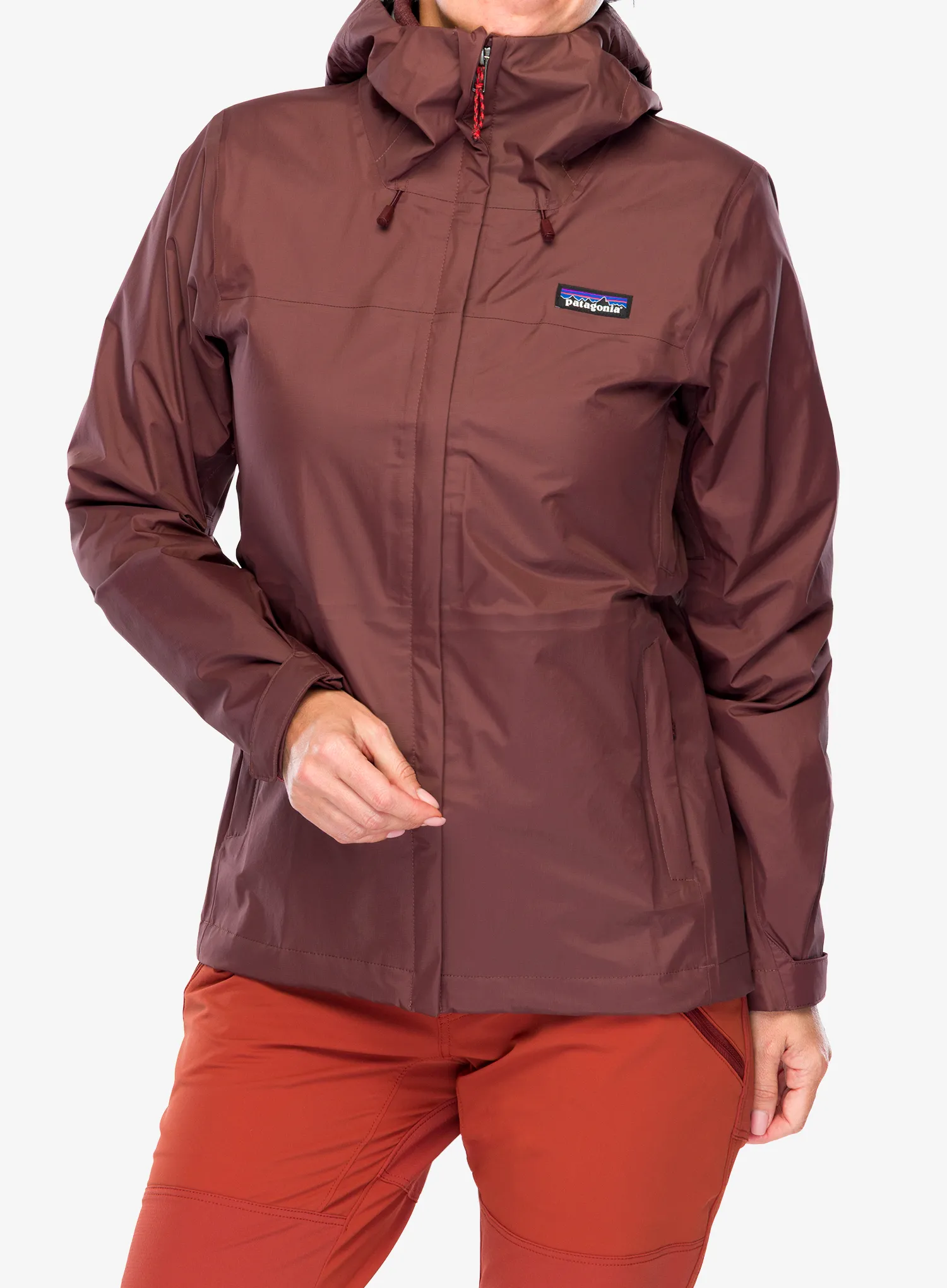 Striukė nuo lietaus moterims Patagonia Torrentshell 3L Jacket - dark ruby