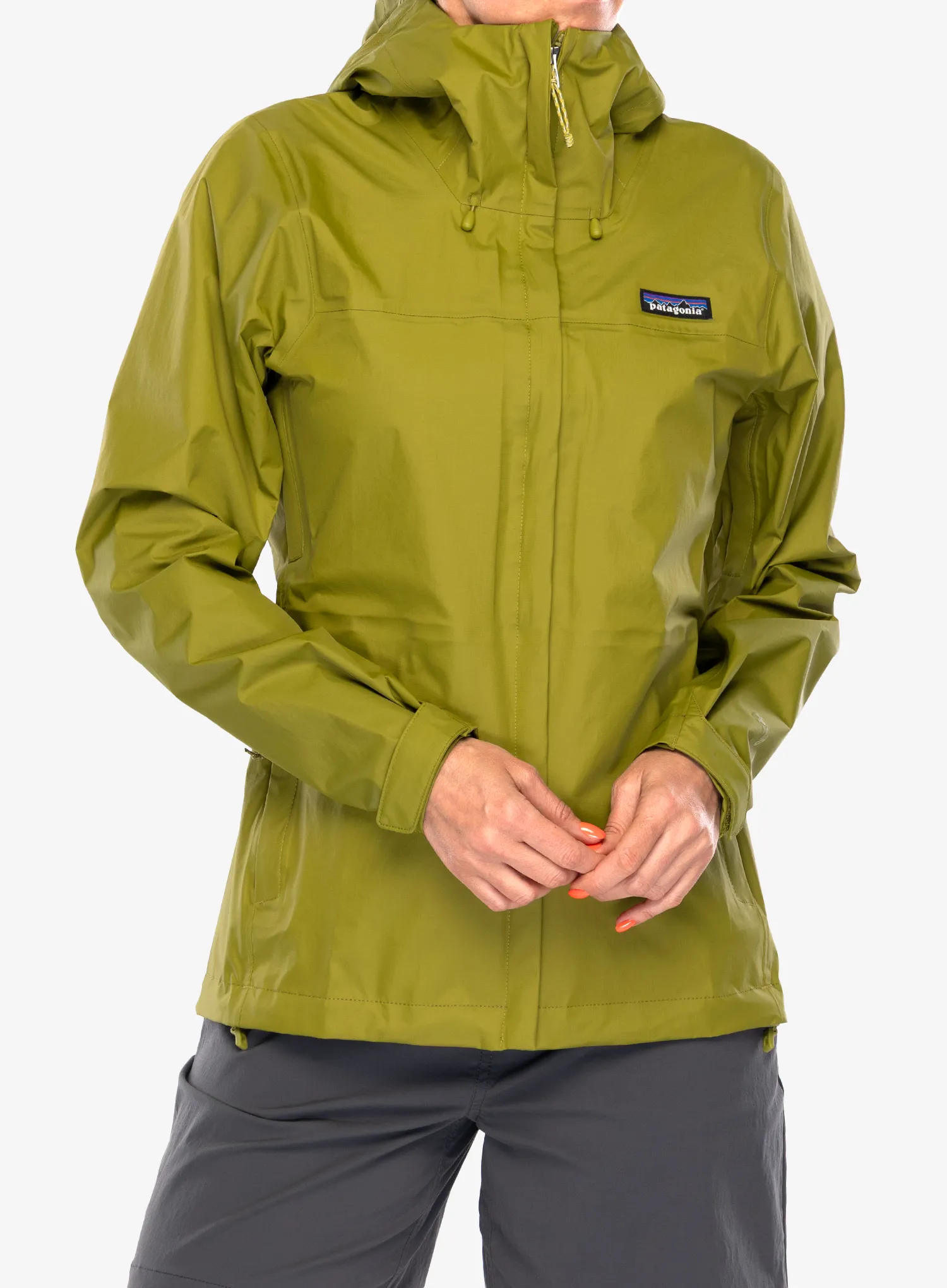 Striukė nuo lietaus moterims Patagonia Torrentshell 3L Jacket - graze green