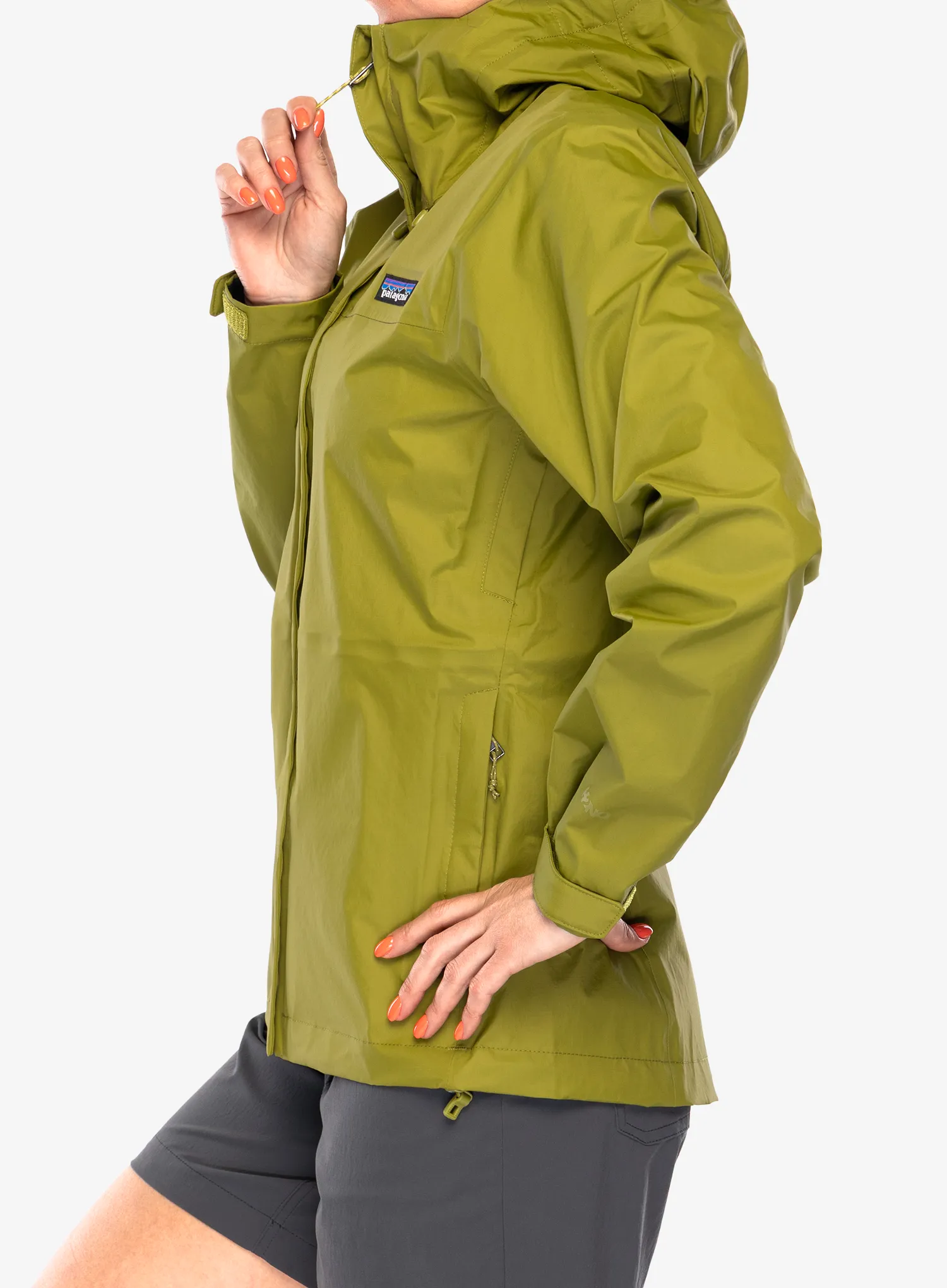 Striukė nuo lietaus moterims Patagonia Torrentshell 3L Jacket - graze green