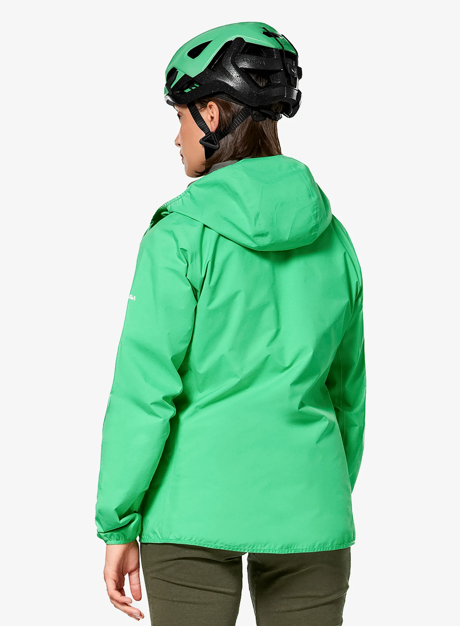 Striukė nuo lietaus moterims Salewa Agner 3 PTX 3L Jacket - irish green