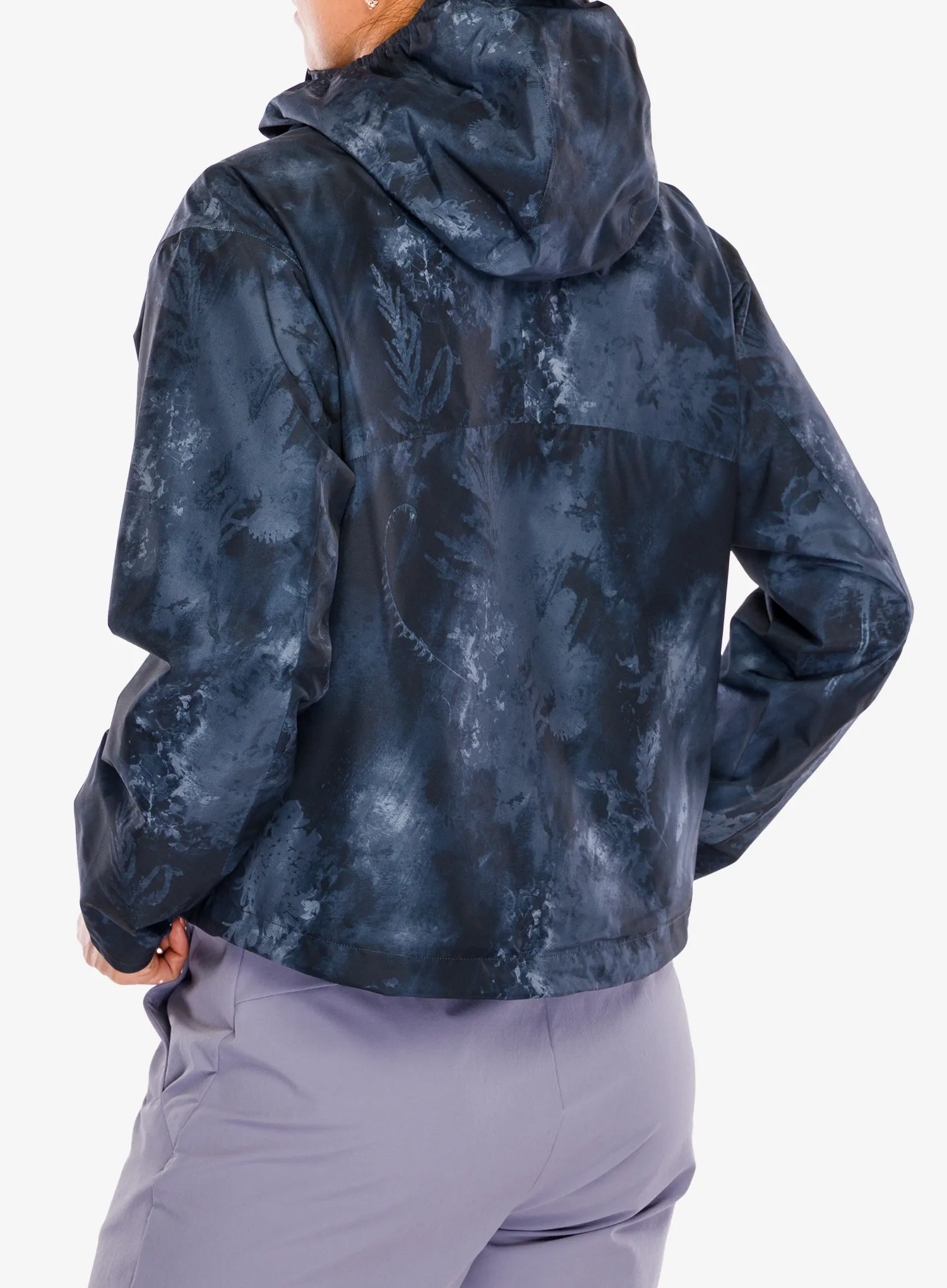 Striukė nuo lietaus moterims Salomon Outscape 2L Short Jkt - blue nights/blue