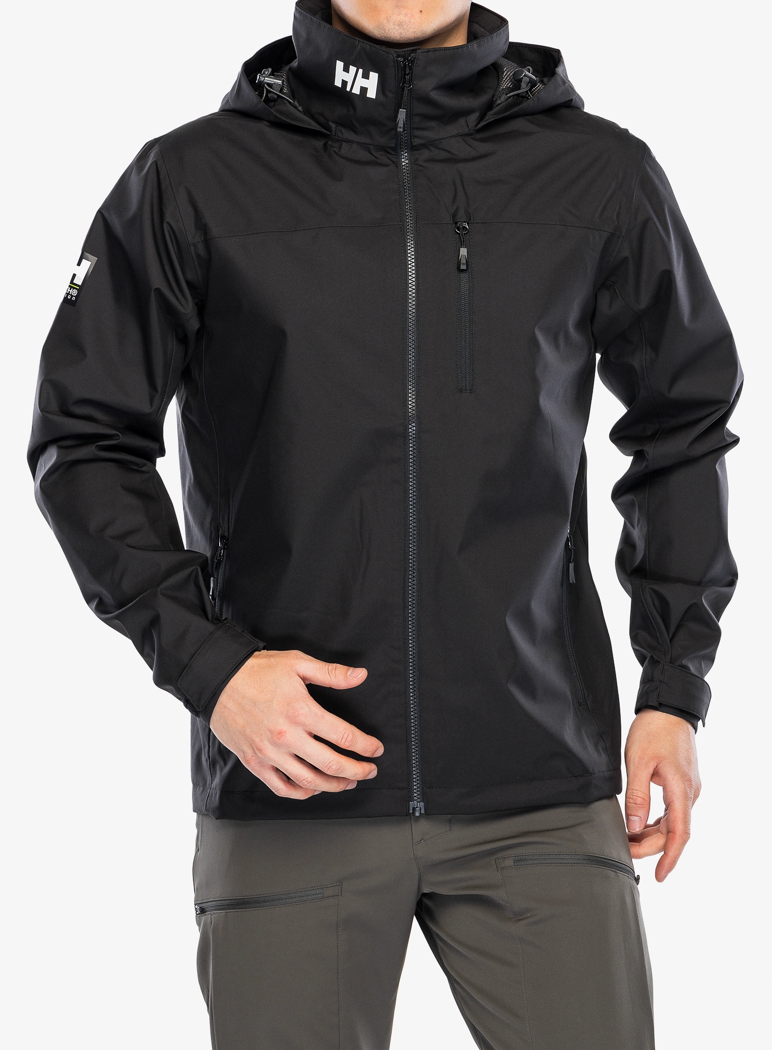 Lietaus striukė Helly Hansen Crew Hooded Jacket 2.0 - black