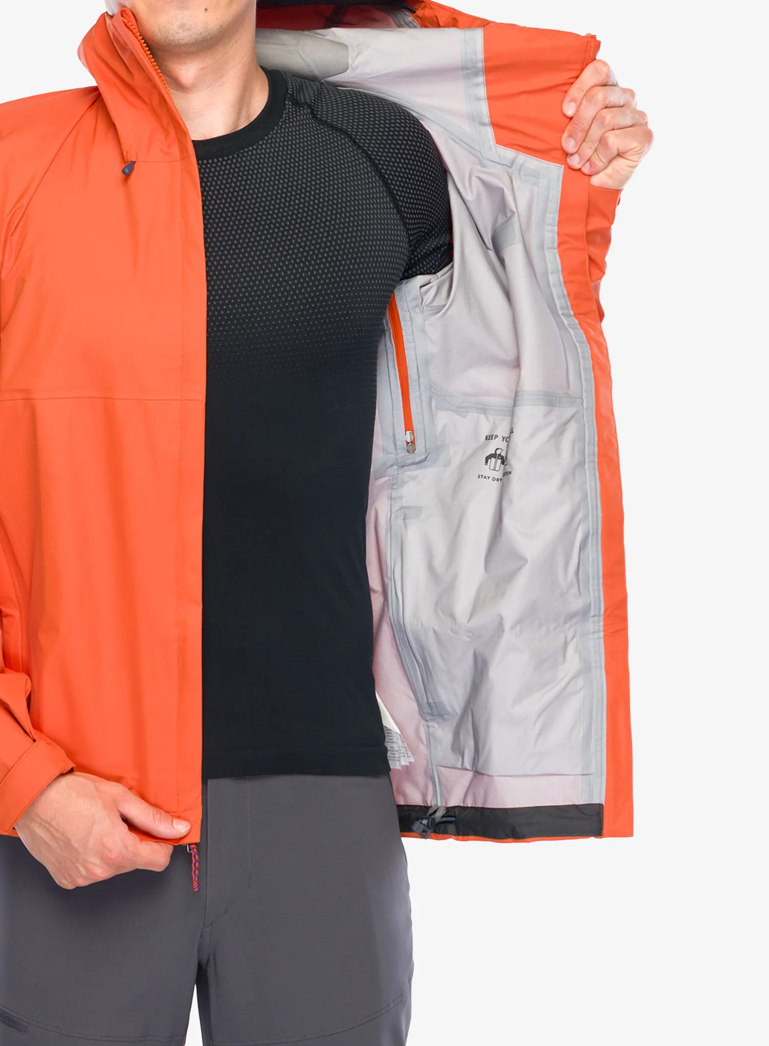 Lietaus striukė Patagonia Torrentshell 3L Jacket - pollinator orange
