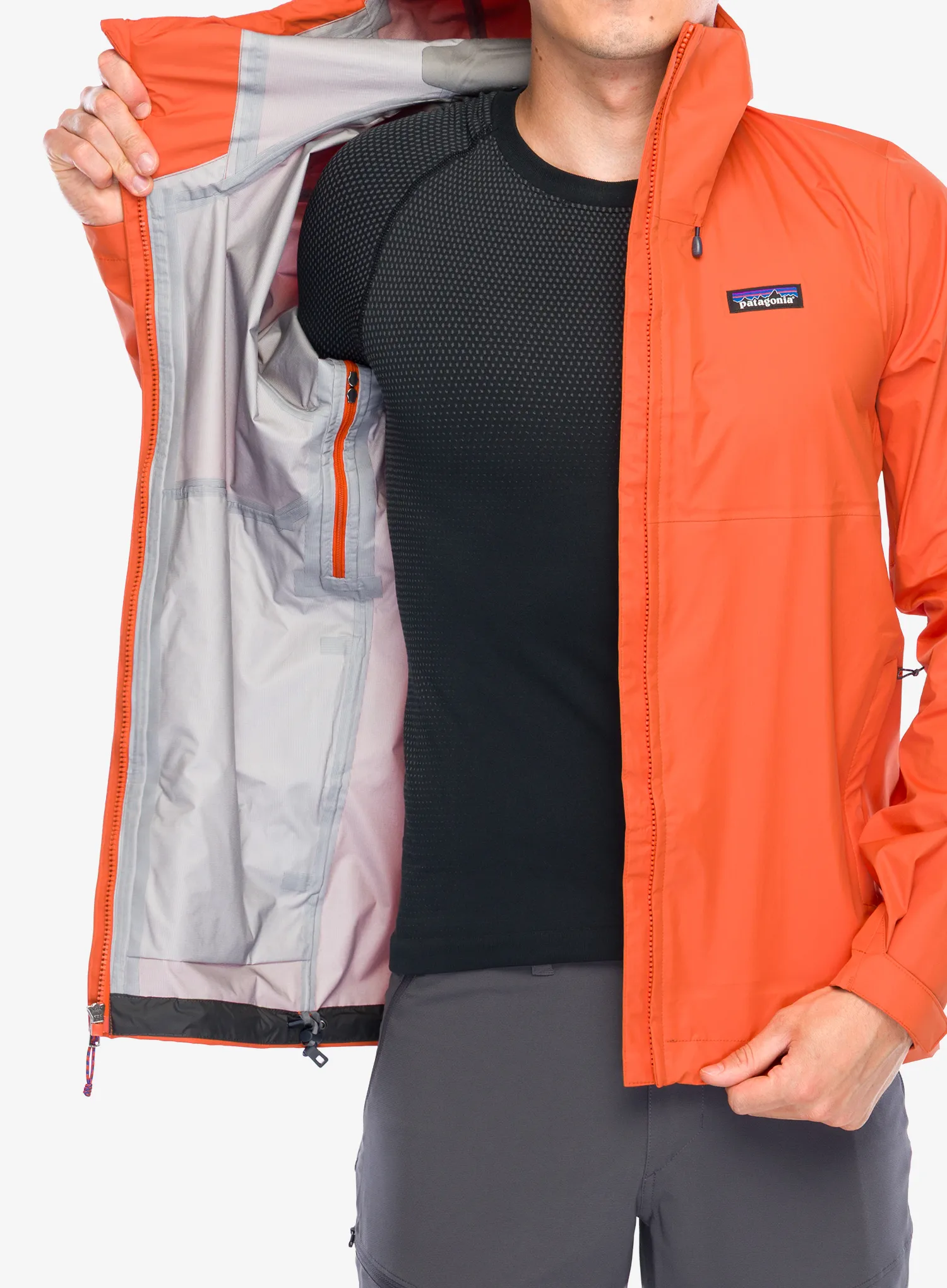Lietaus striukė Patagonia Torrentshell 3L Jacket - pollinator orange