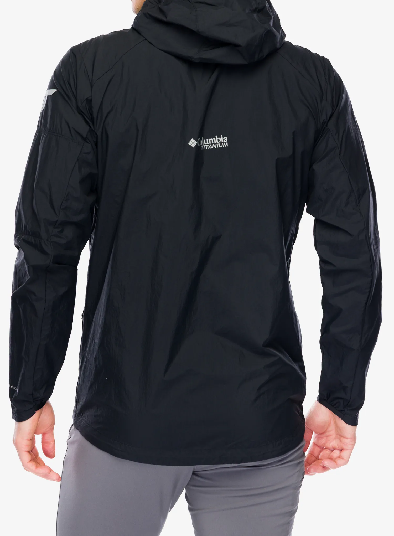 Neperpučiama striukė Columbia Loop Trail II Windbreaker - black/black