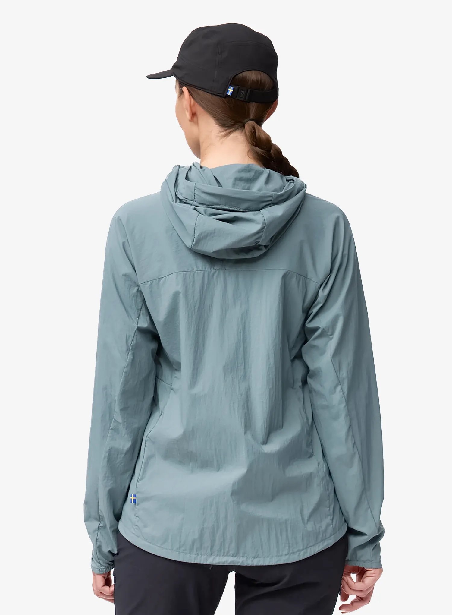 Moteriška neperpučiama striukė Fjallraven Bergtagen Windshell Jacket - nimbus blue