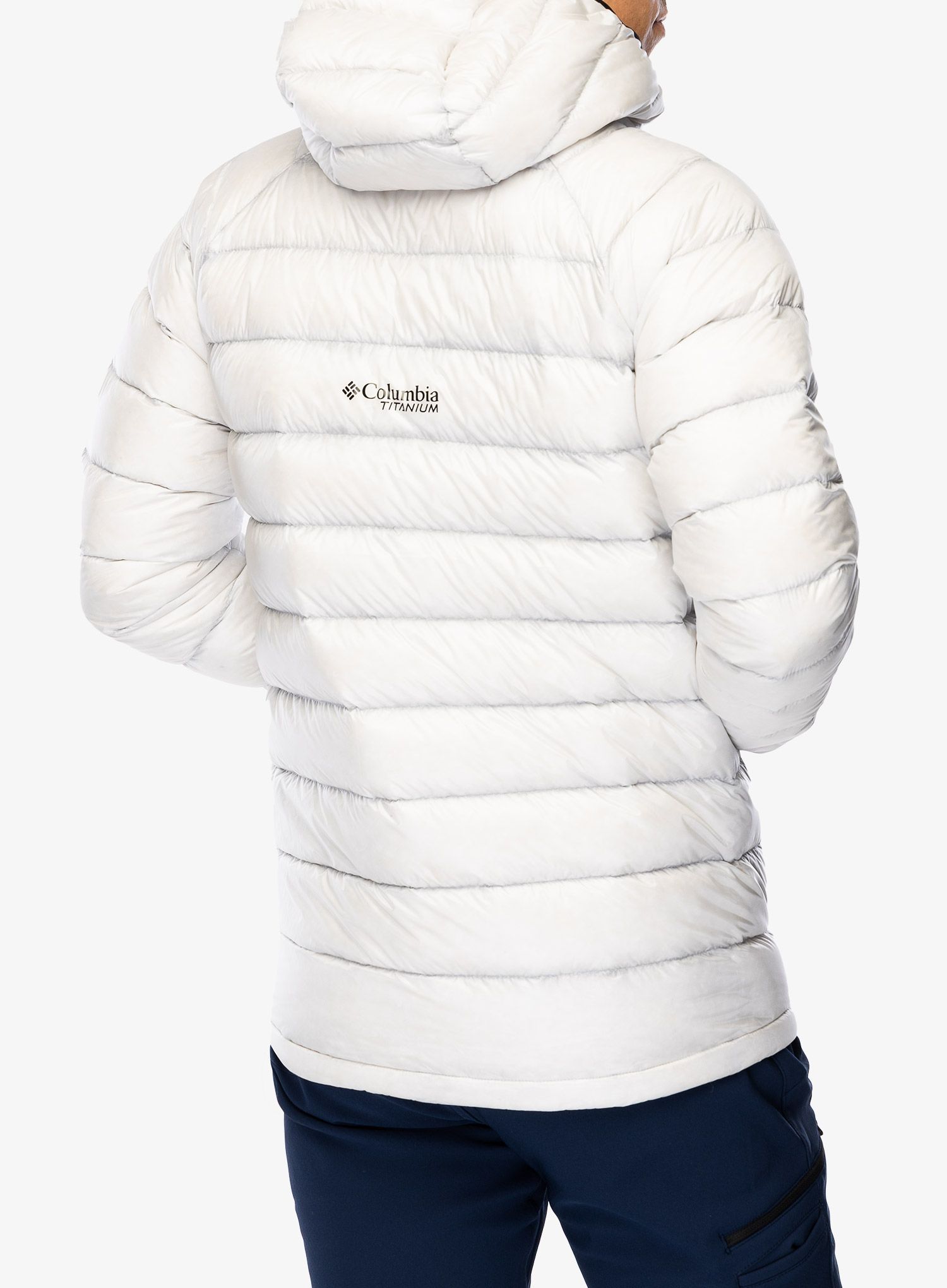 Pūkinė striukė Columbia Arctic Crest Down Hooded Jacket - nimbus grey