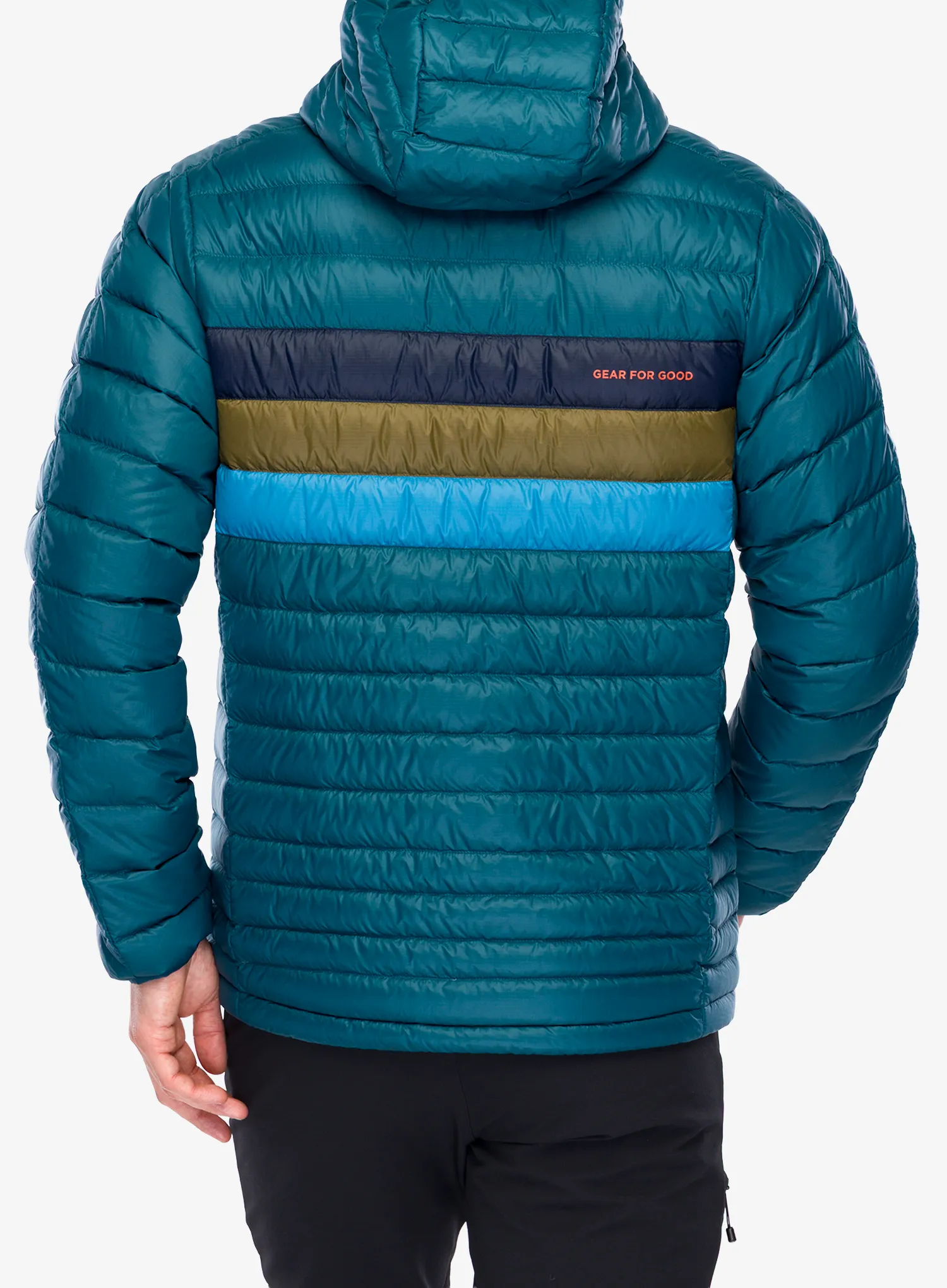 Pūkinė striukė Cotopaxi Fuego Down Hooded Jacket - abyss stripes