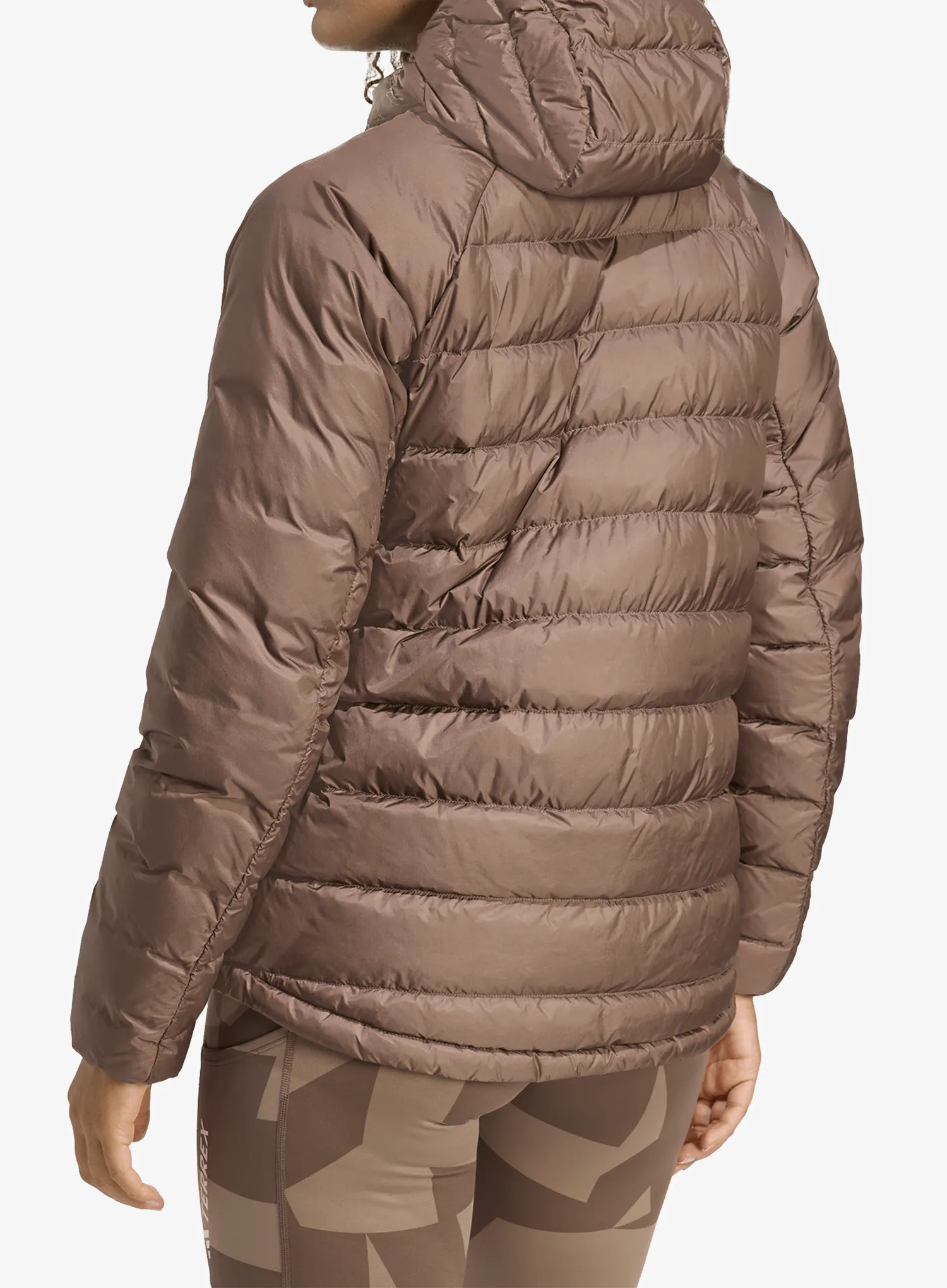 Pūkinė striukė moterims adidas TERREX Xpr Down J - earth strata