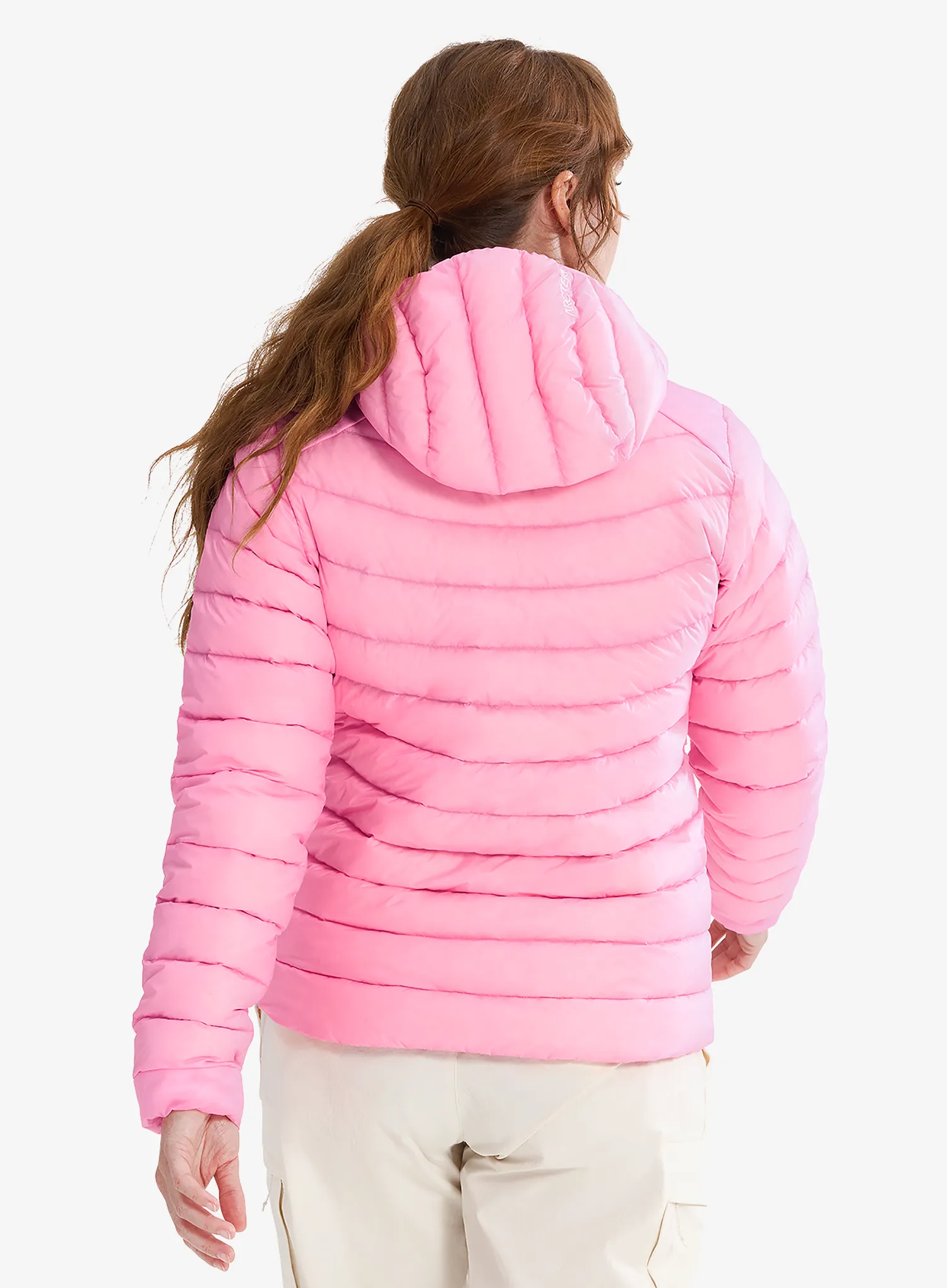 Pūkinė striukė moterims Arcteryx Cerium Hoody - pineberry