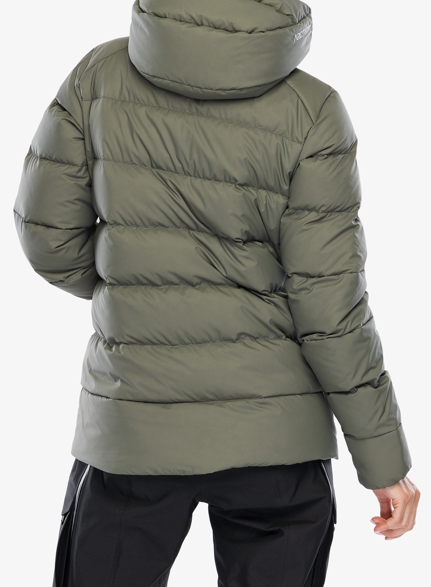 Pūkinė striukė moterims Artceryx Thorium Hoody - forage