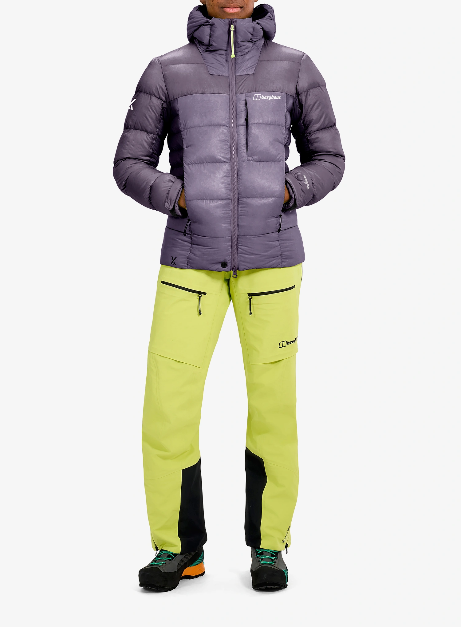 Pūkinė striukė moterims Berghaus MTN Arete Ultra Down Hoody - purple planet