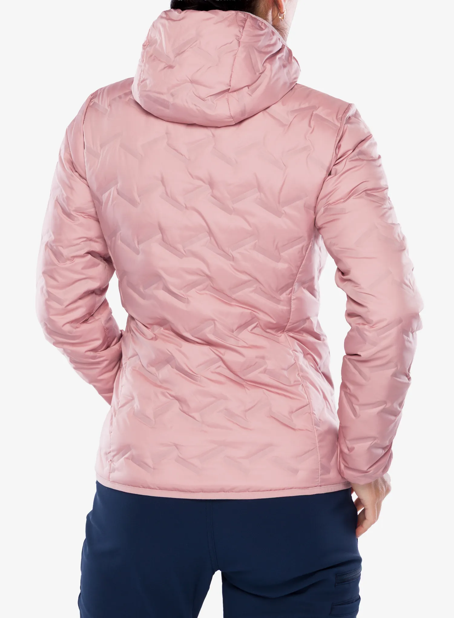 Pūkinė striukė moterims Columbia Delta Ridge II Down Hooded Jacket - eraser pink