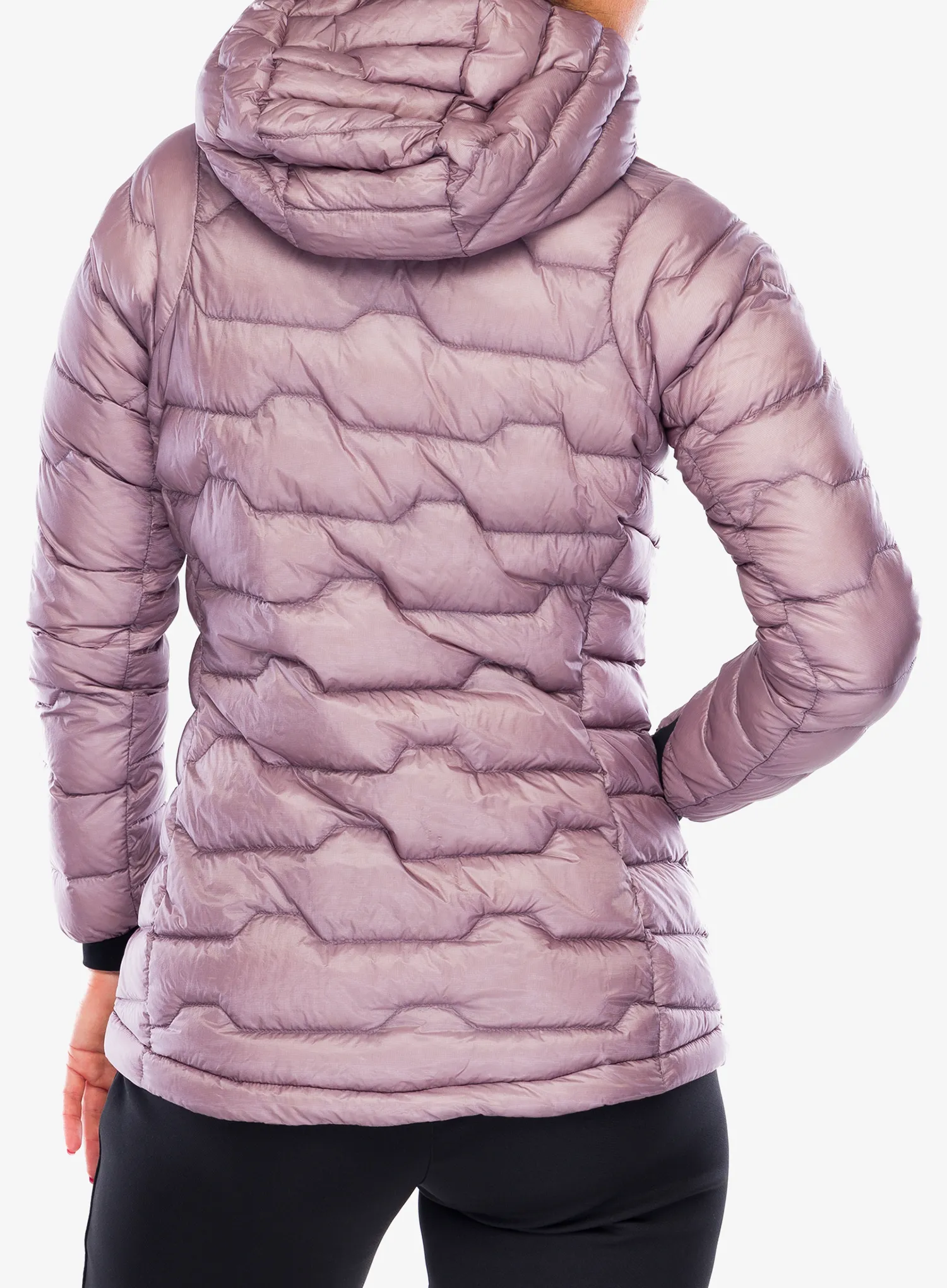 Pūkinė striukė moterims Jack Wolfskin Alpspitze Down Hoody - wild blossom