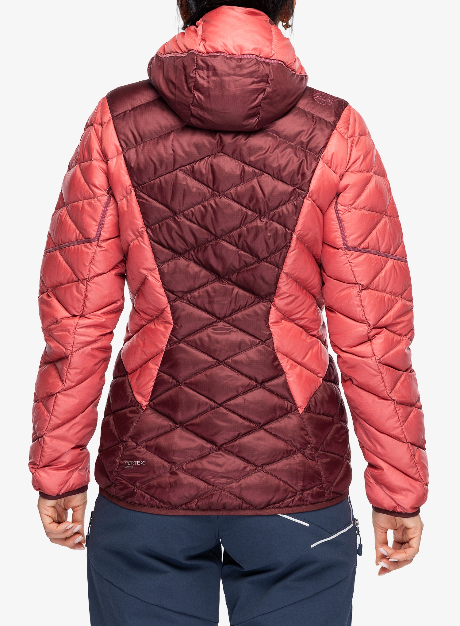 Pūkinė striukė moterims La Sportiva Pinnacle Down Jkt - redwood/rosebay