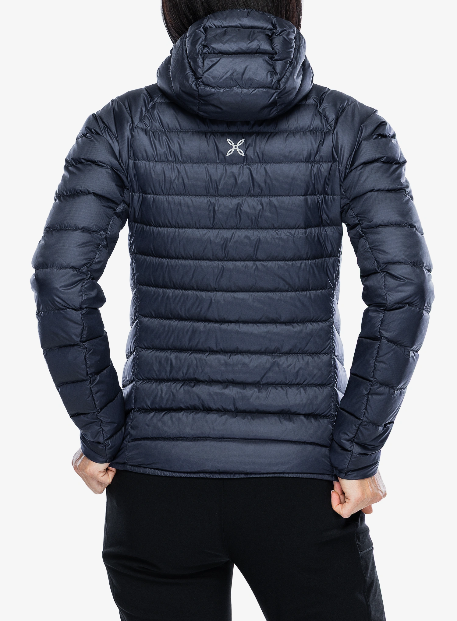Pūkinė striukė moterims Montura Breeze Hooded Duvet Jacket - graphite blue/turquoise