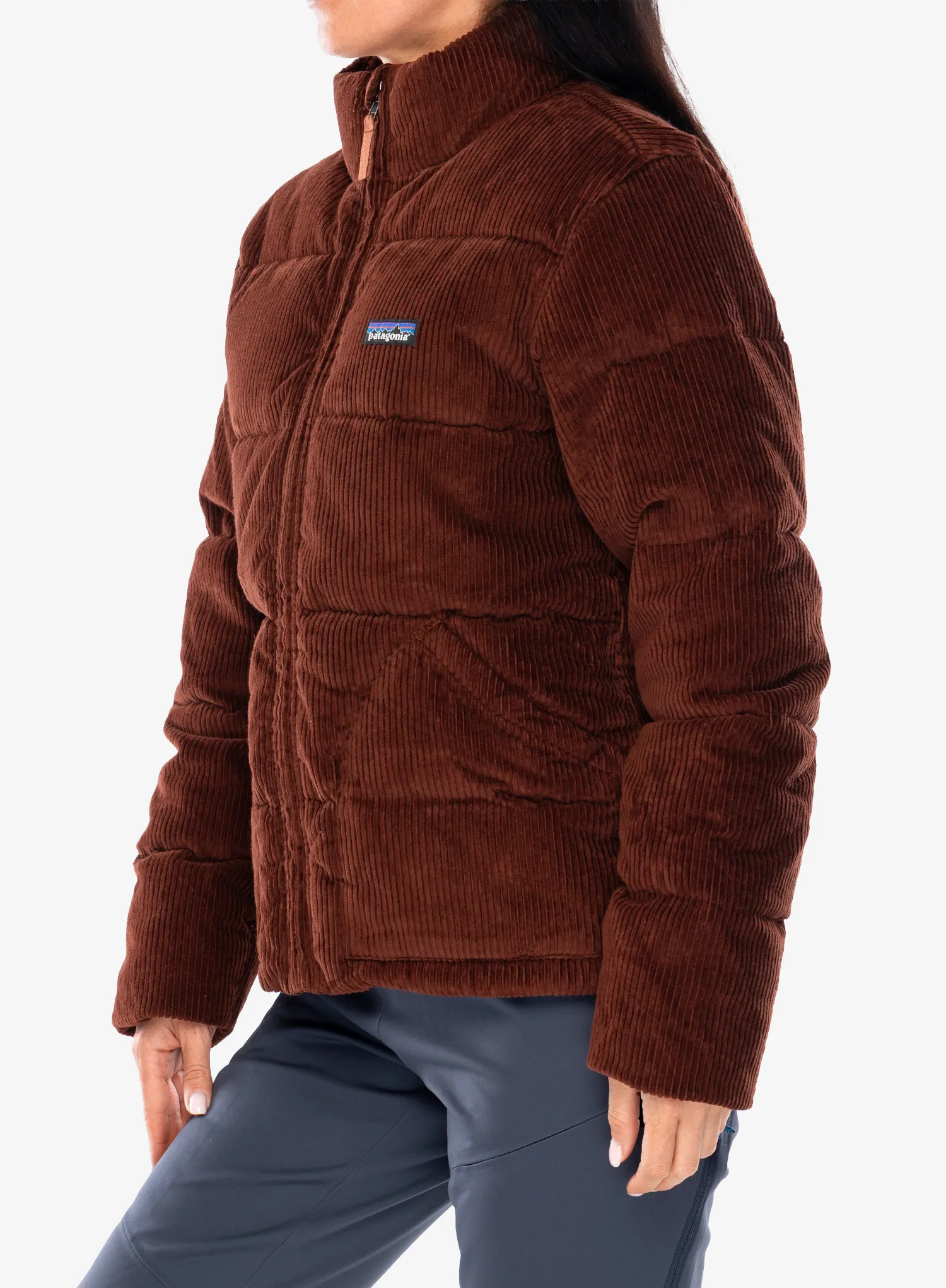 Pūkinė striukė moterims Patagonia Cord Fjord Jacket - dried vanilla