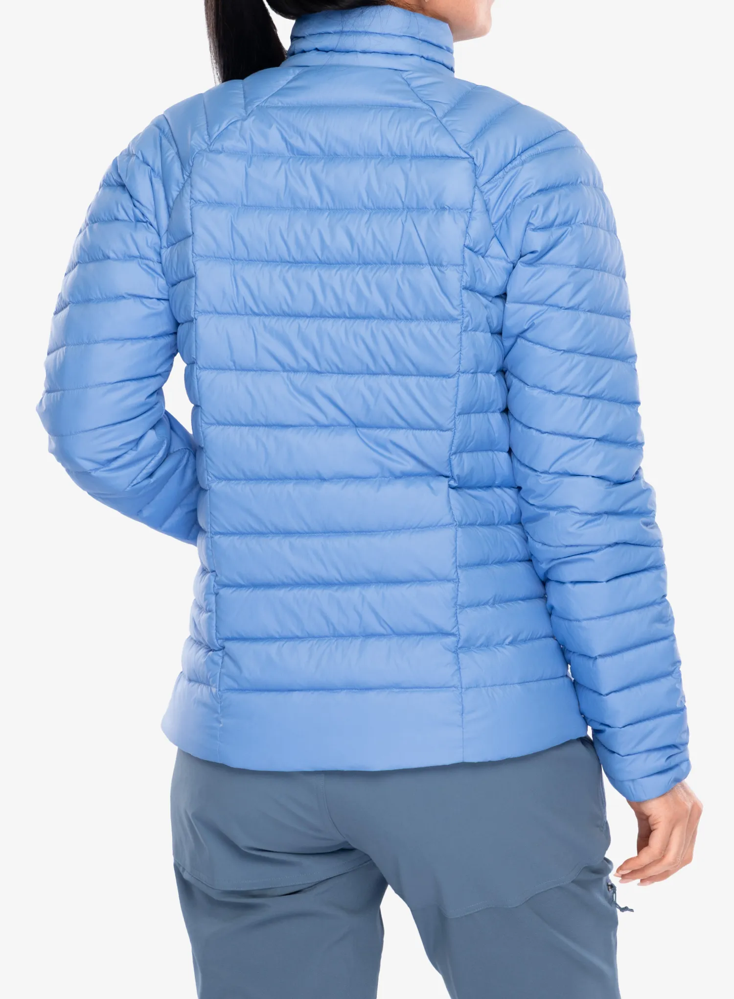 Pūkinė striukė moterims Patagonia Down Sweater - abundant blue