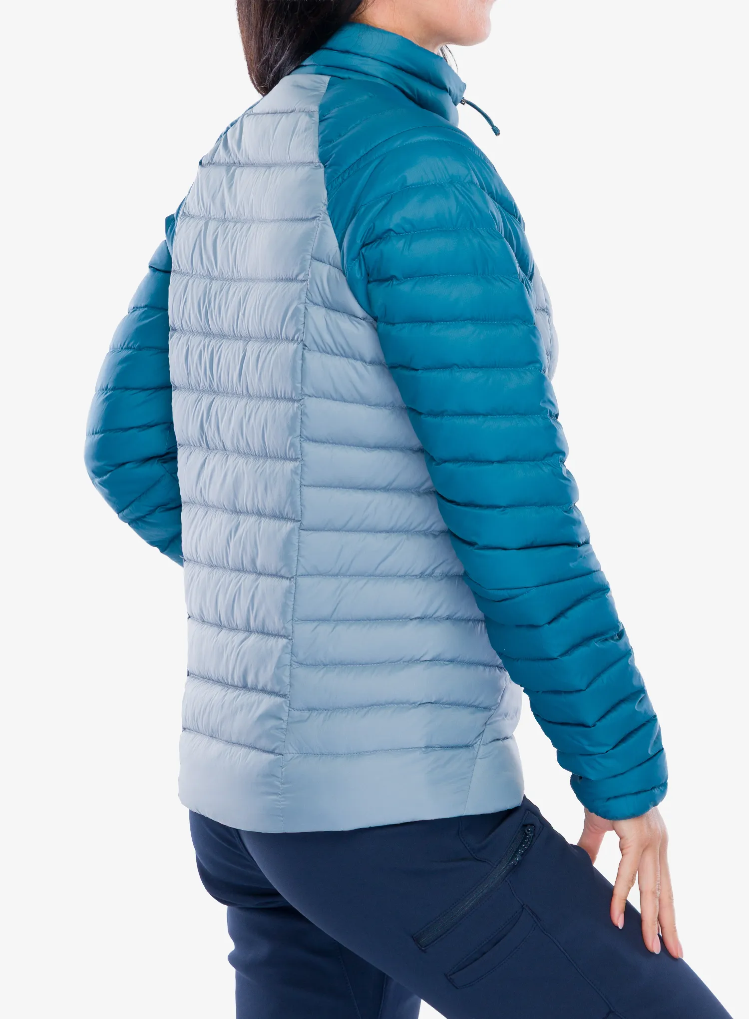 Pūkinė striukė moterims Patagonia Down Sweater - light plume grey