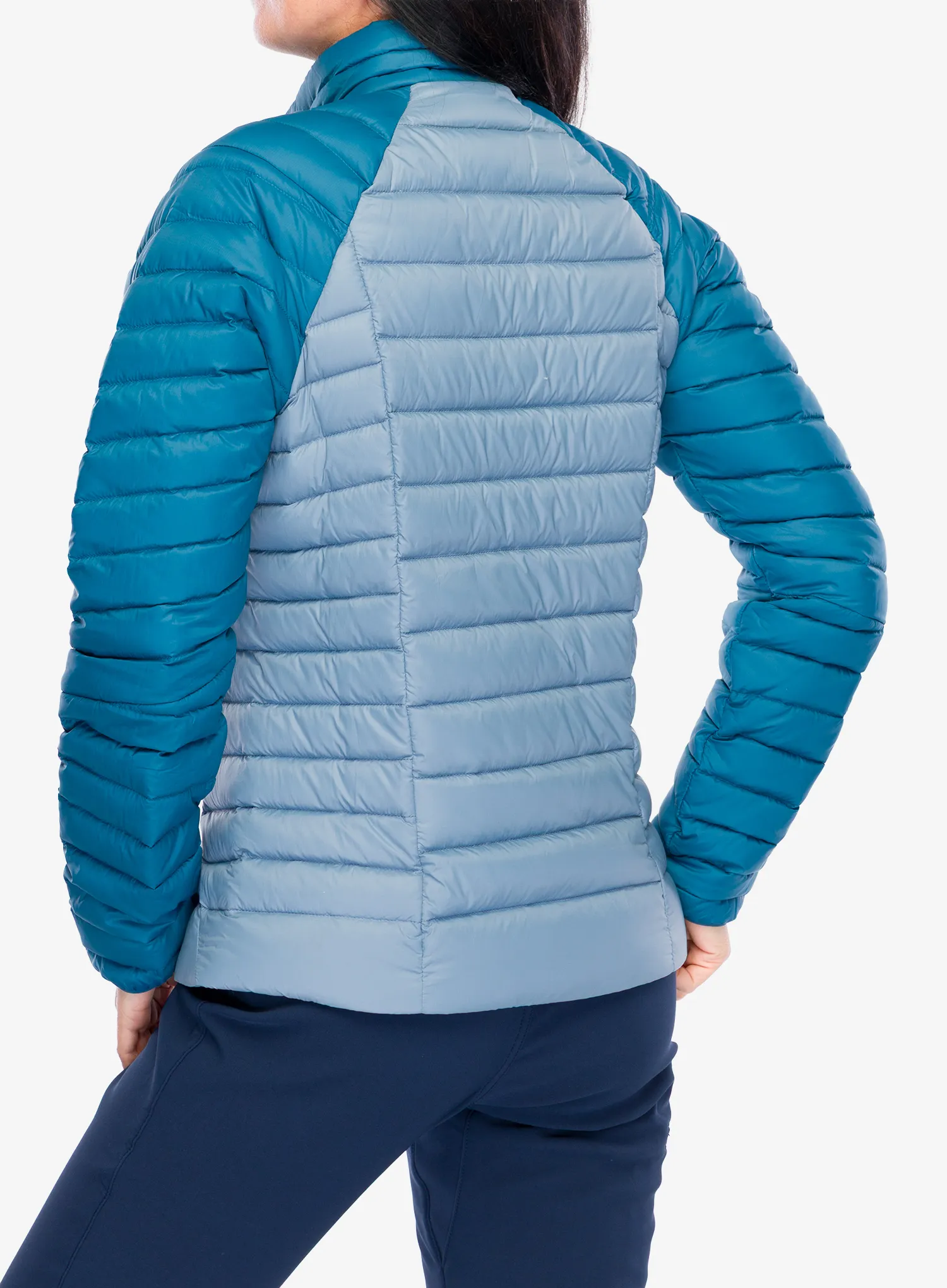 Pūkinė striukė moterims Patagonia Down Sweater - light plume grey