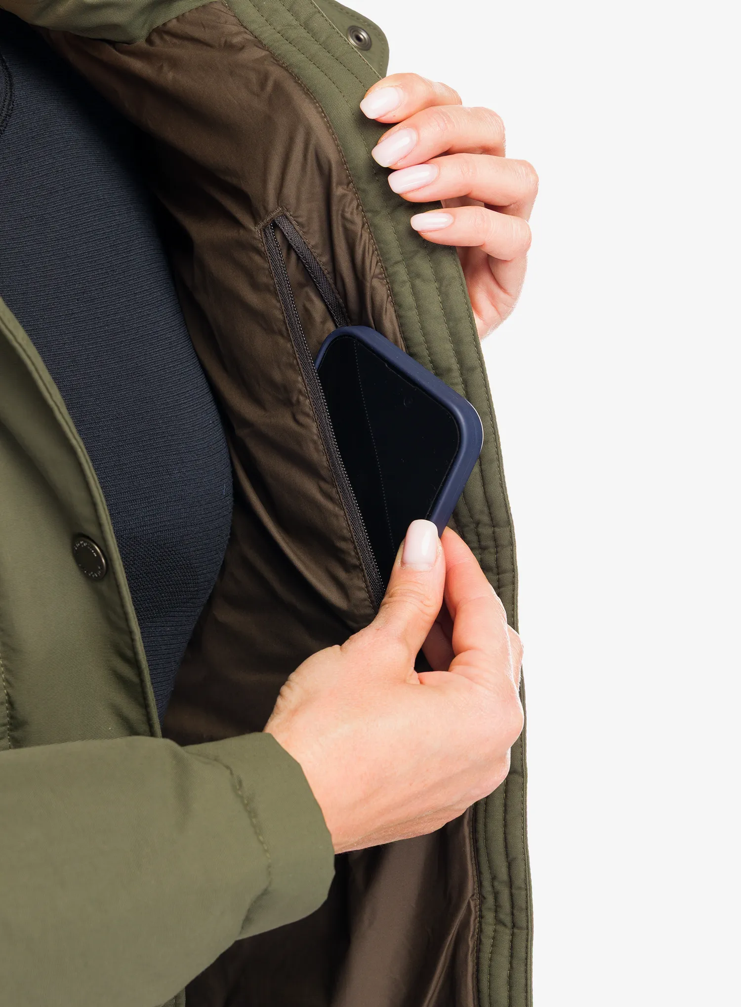 Pūkinė striukė moterims Patagonia Downdrift Jacket - basin green