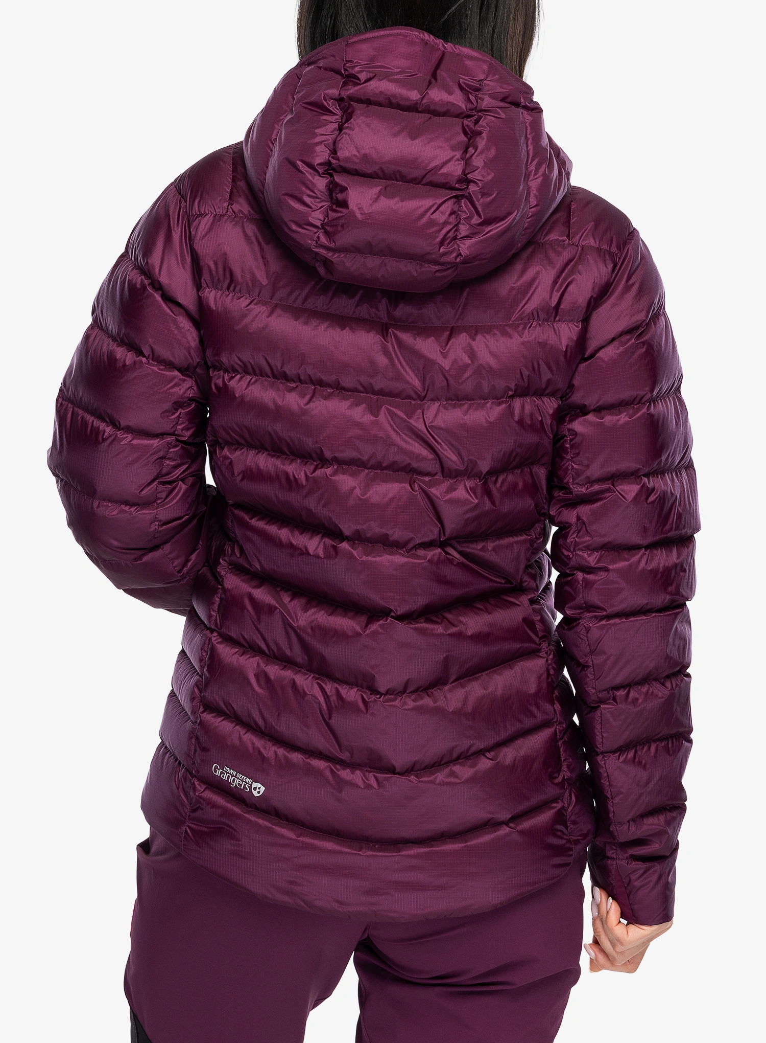 Pūkinė striukė moterims Rab Electron Pro Hoody - mulberry