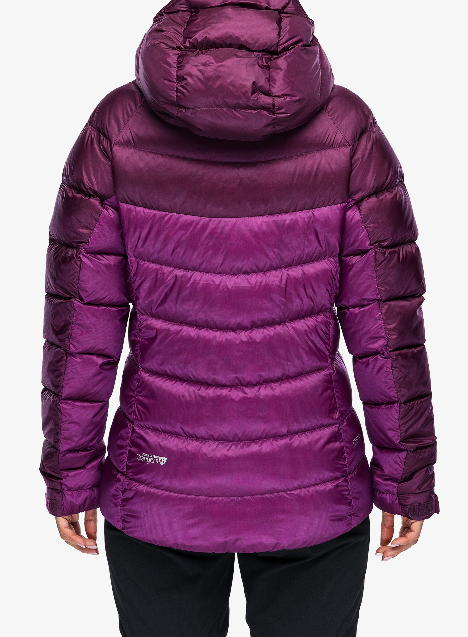 Pūkinė striukė moterims Rab Glaceon Pro Jacket - mulberry/plum