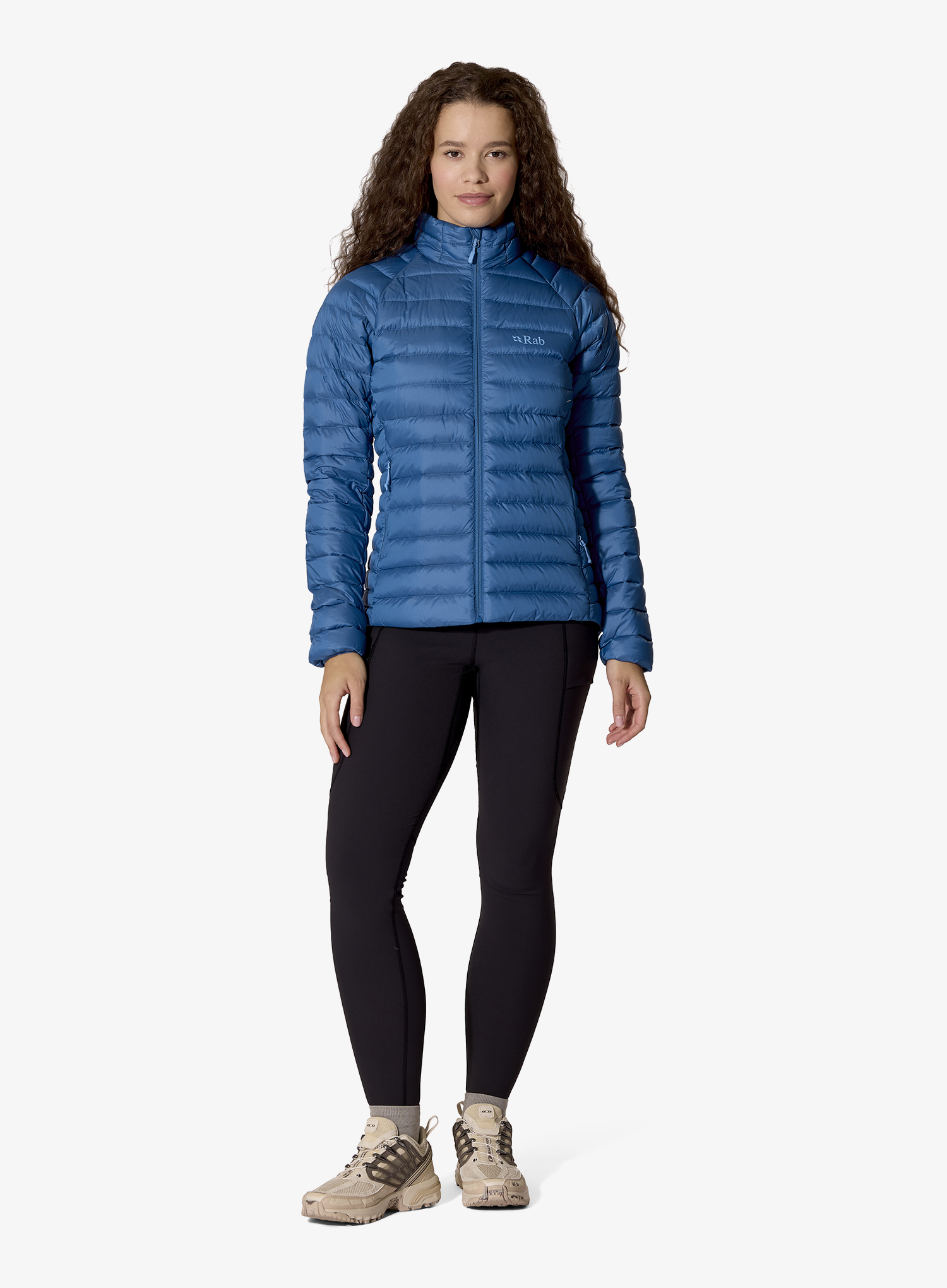 Pūkinė striukė moterims Rab Microlight Jacket - dark bluebird